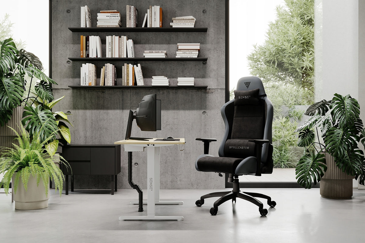 Gaming Chair Swivel SENSE7 Spellcaster FUKU XL PU Suede + Alcantara Packaging status original