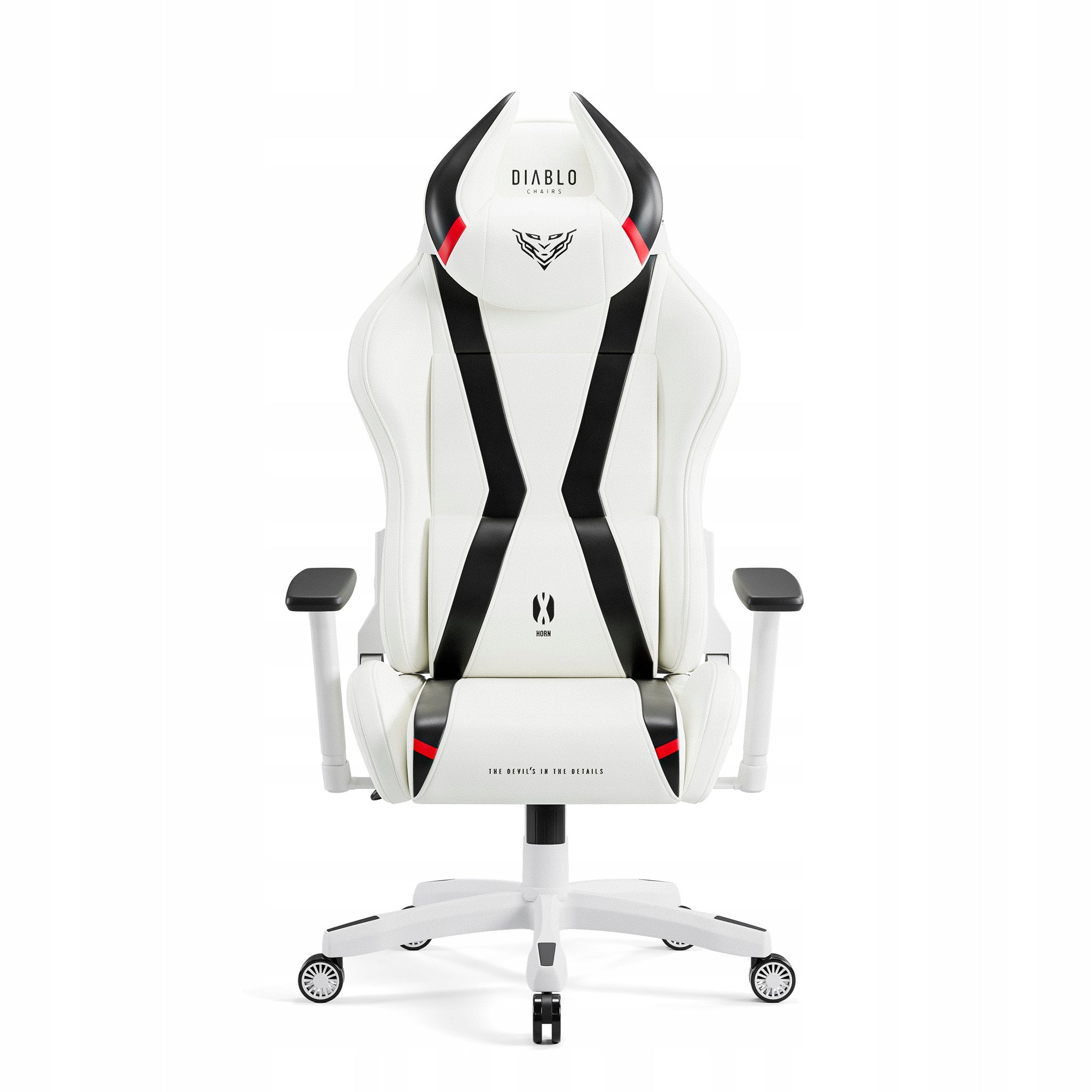 Gaming Chair Swivel with Eco-leather Diablo X-Horn 2.0 Normal White-Black Packaging status original