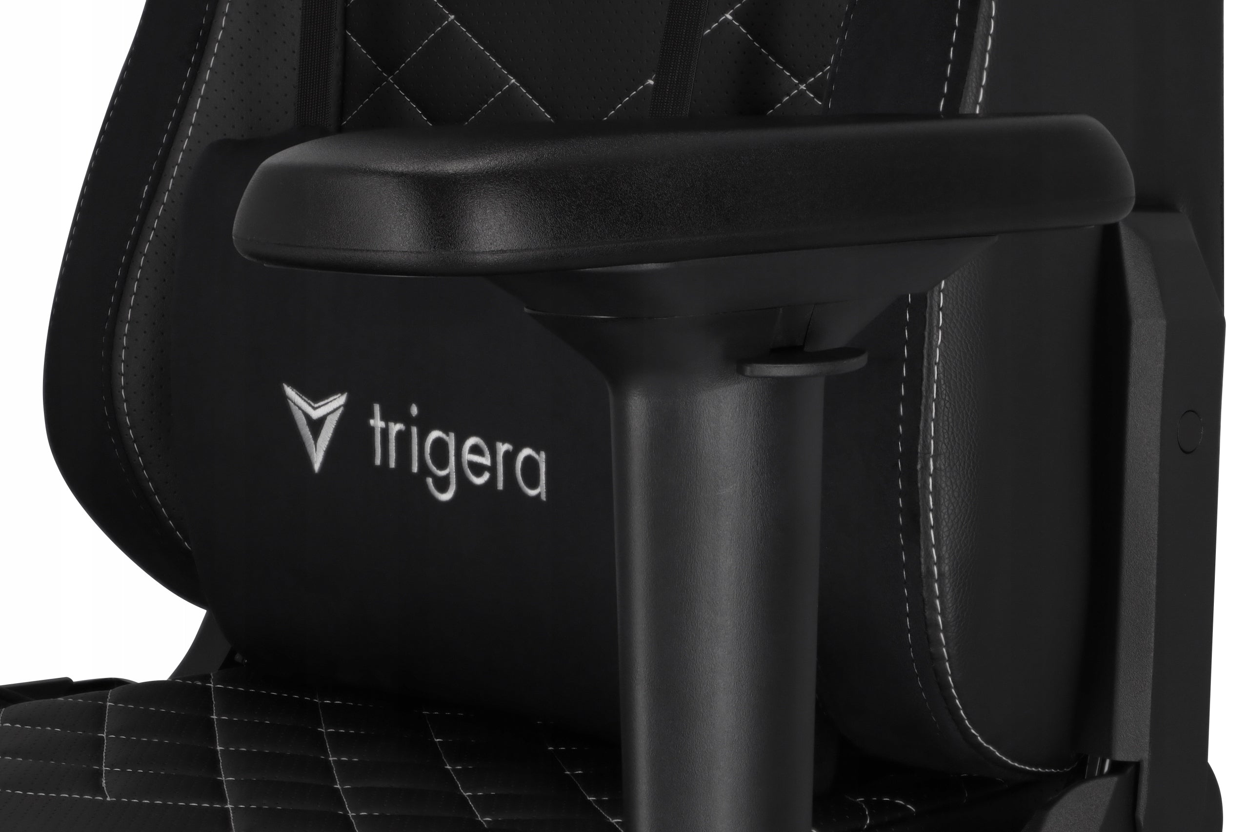 Gaming Chair Trigera Two Black Leather Furniture width 70 cm