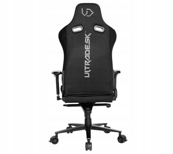 Gaming Chair Ultradesk THRONE Rotating Fabric Black Packaging status original