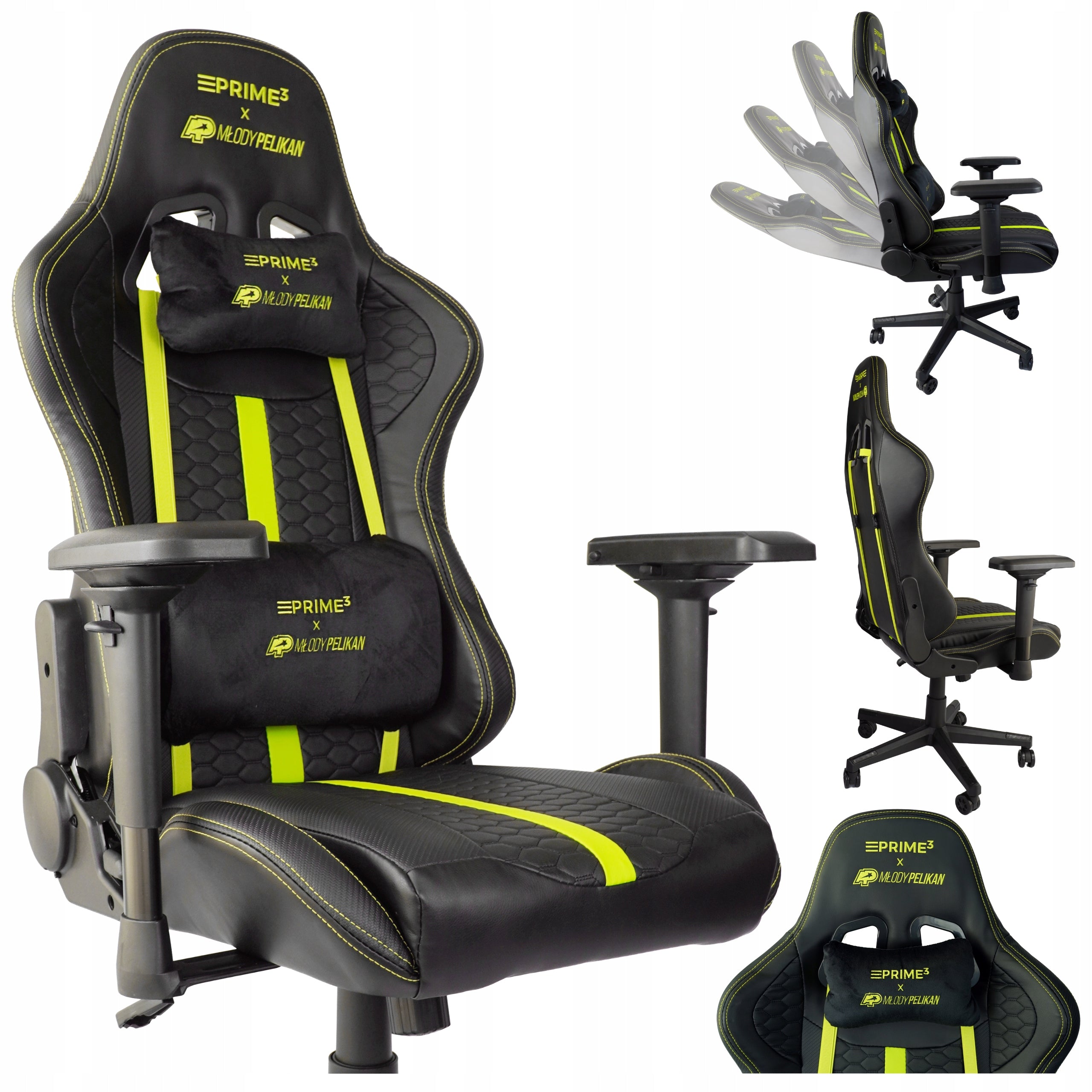 Gaming Chair for Player PRIME3 Young Pelikan 4D Lifting capacity 150kg CHAIR