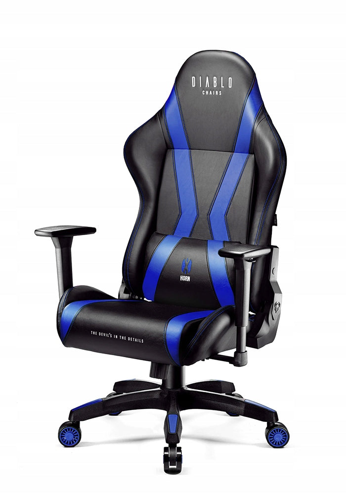 Gaming Chair with Eco-leather DIABLO X-Horn 2.0 Normal Size Black-blue Manufacturer code 865
