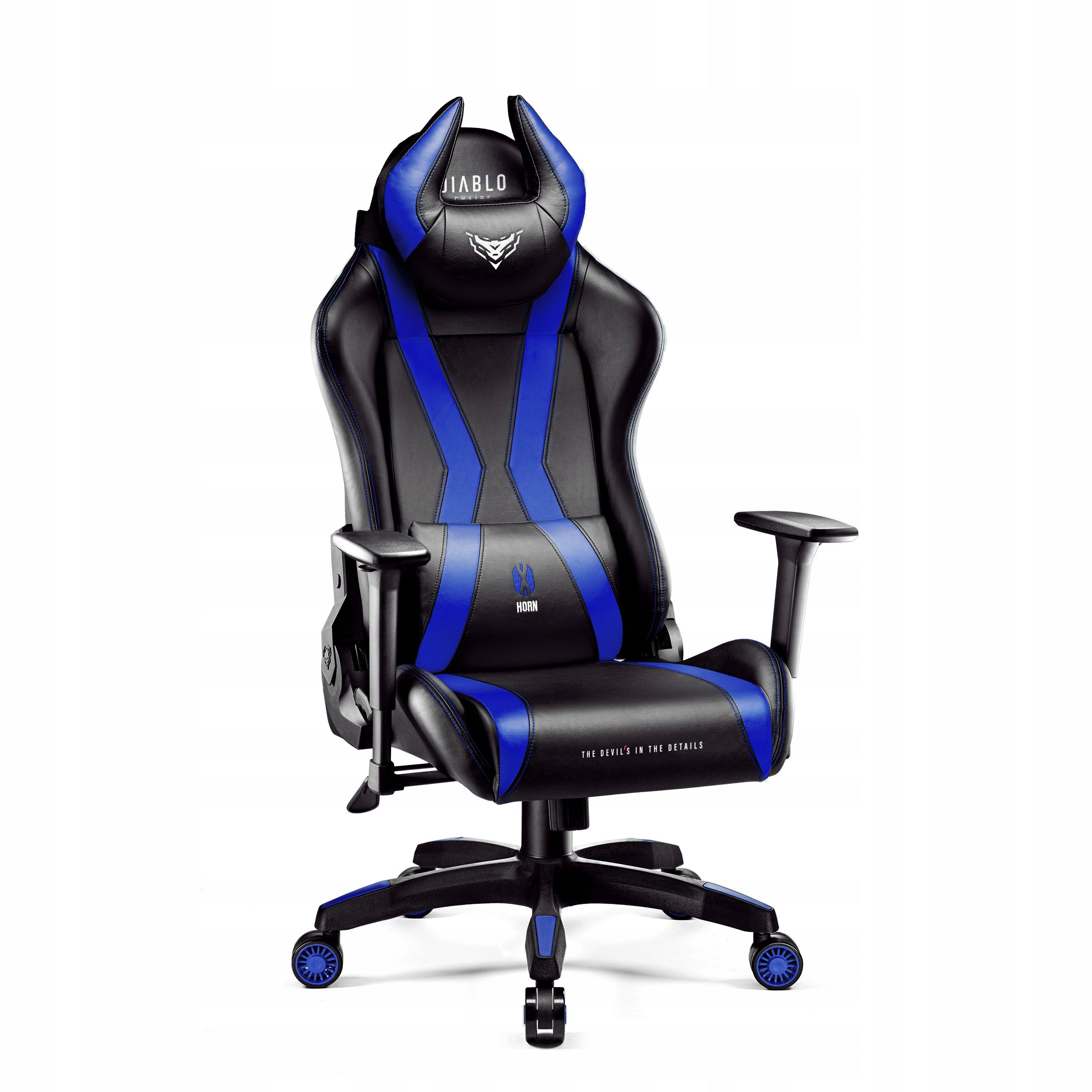 Gaming Chair with Eco-leather DIABLO X-Horn 2.0 Normal Size Black-blue