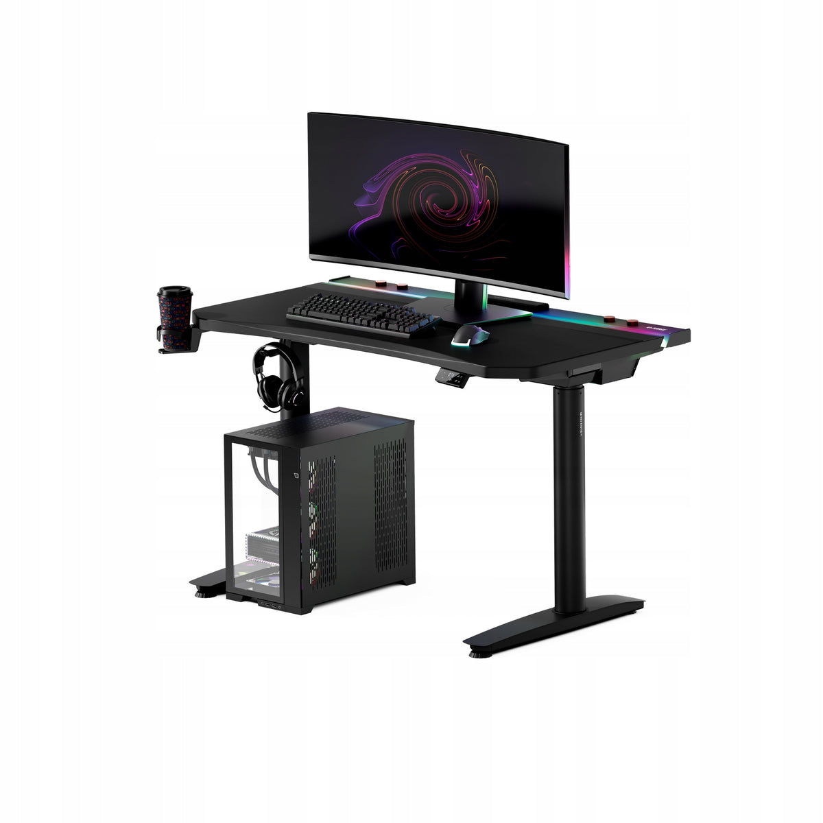 Gaming Desk Electric Adjustable 120cm DIABLO X-FORGE Black
