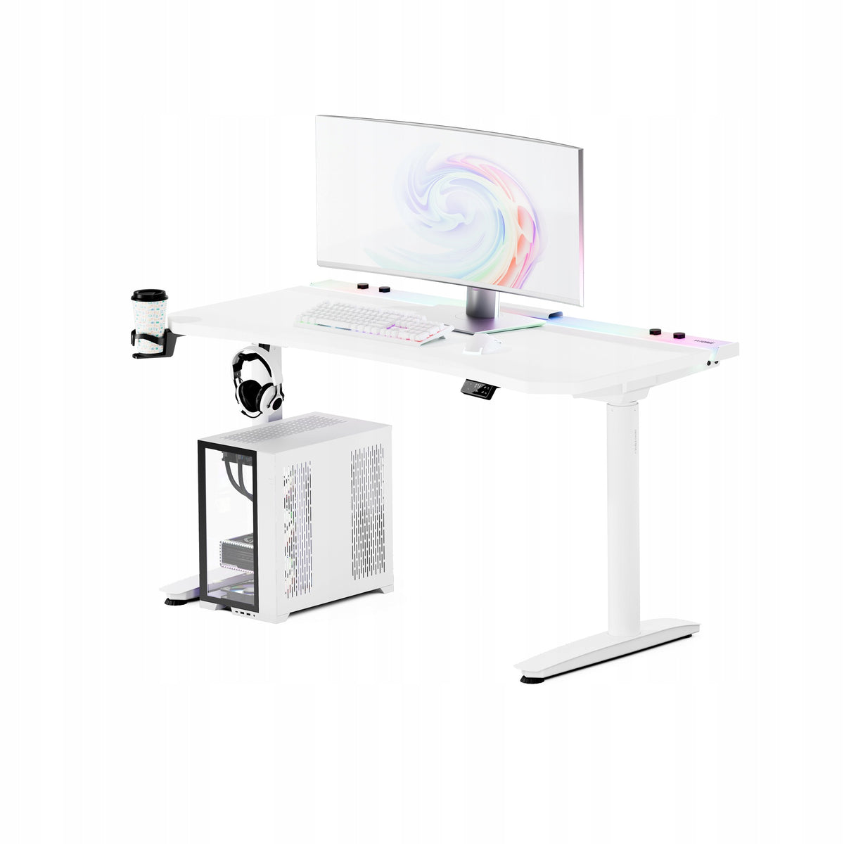 Gaming Desk Electric Adjustable 140cm DIABLO X-FORGE White