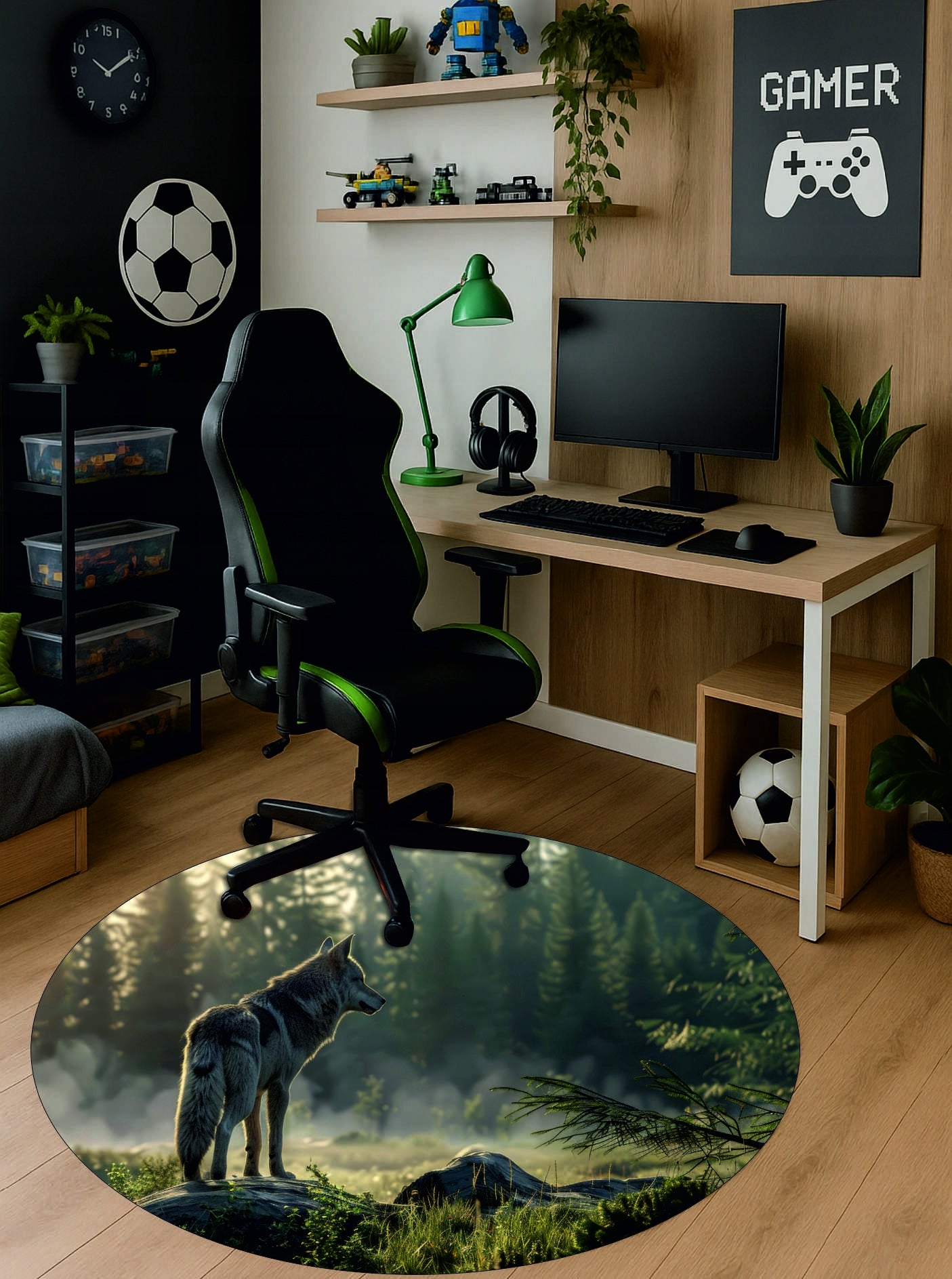 Gaming Mat Protective Under Chair Pad Chair Old Wolf FREEBIE PROGAME Brand matoMAT