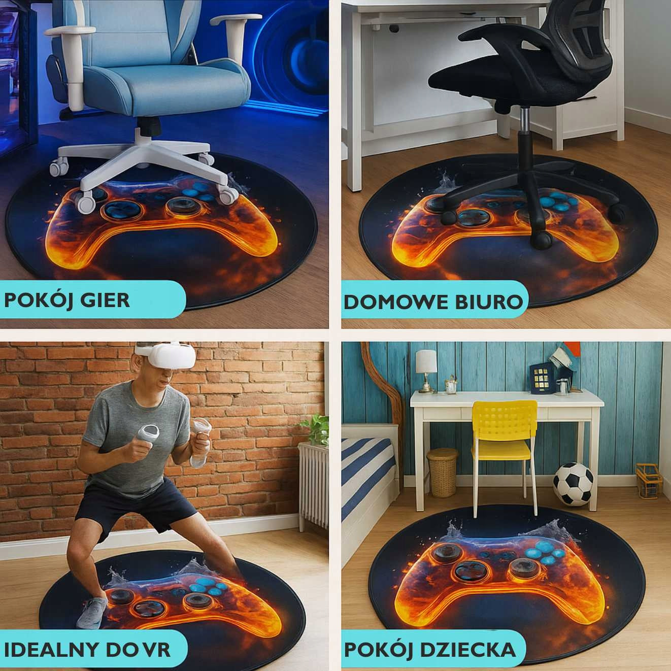 Gaming Mat Protective Under Chair Pad Chair Old Wolf FREEBIE PROGAME Product height 100 cm
