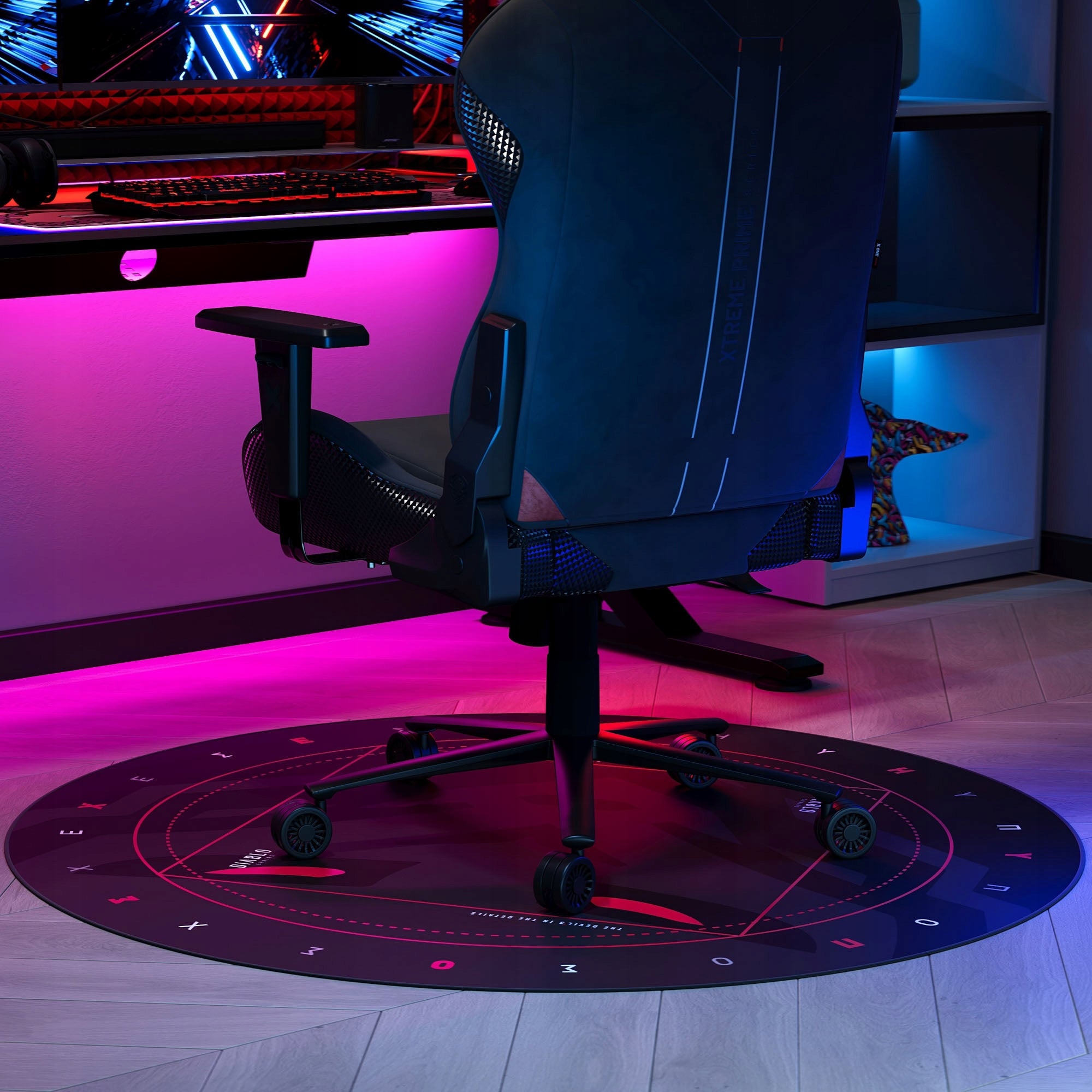 Gaming Mat Under Protective Chair Non-Slip DIABLO XL Black EAN (GTIN) 5902560338331
