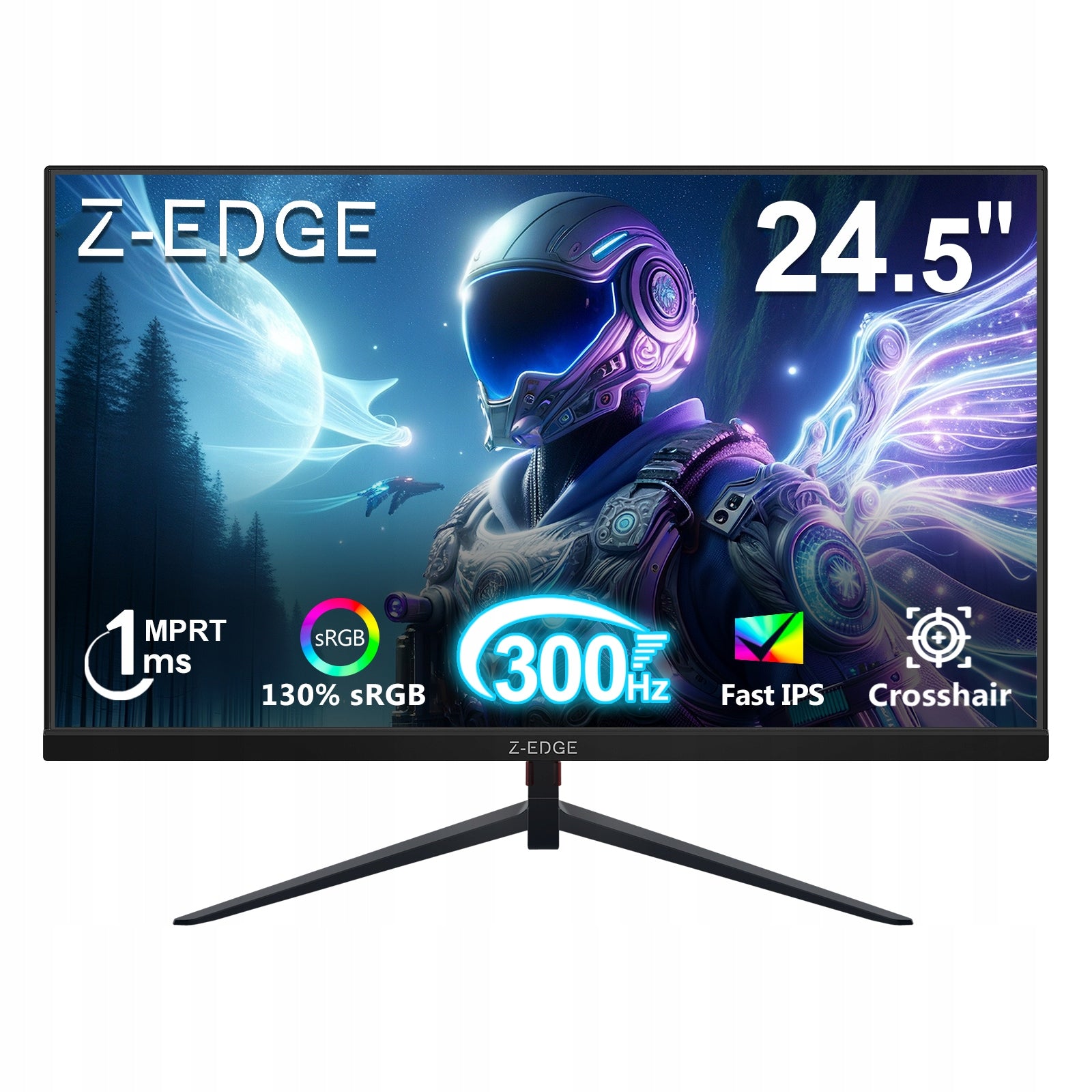 Gaming Monitor Z-EDGE UG25S IPS 1080P 24.5” 300Hz (DP) 1ms FHD FreeSync HDR