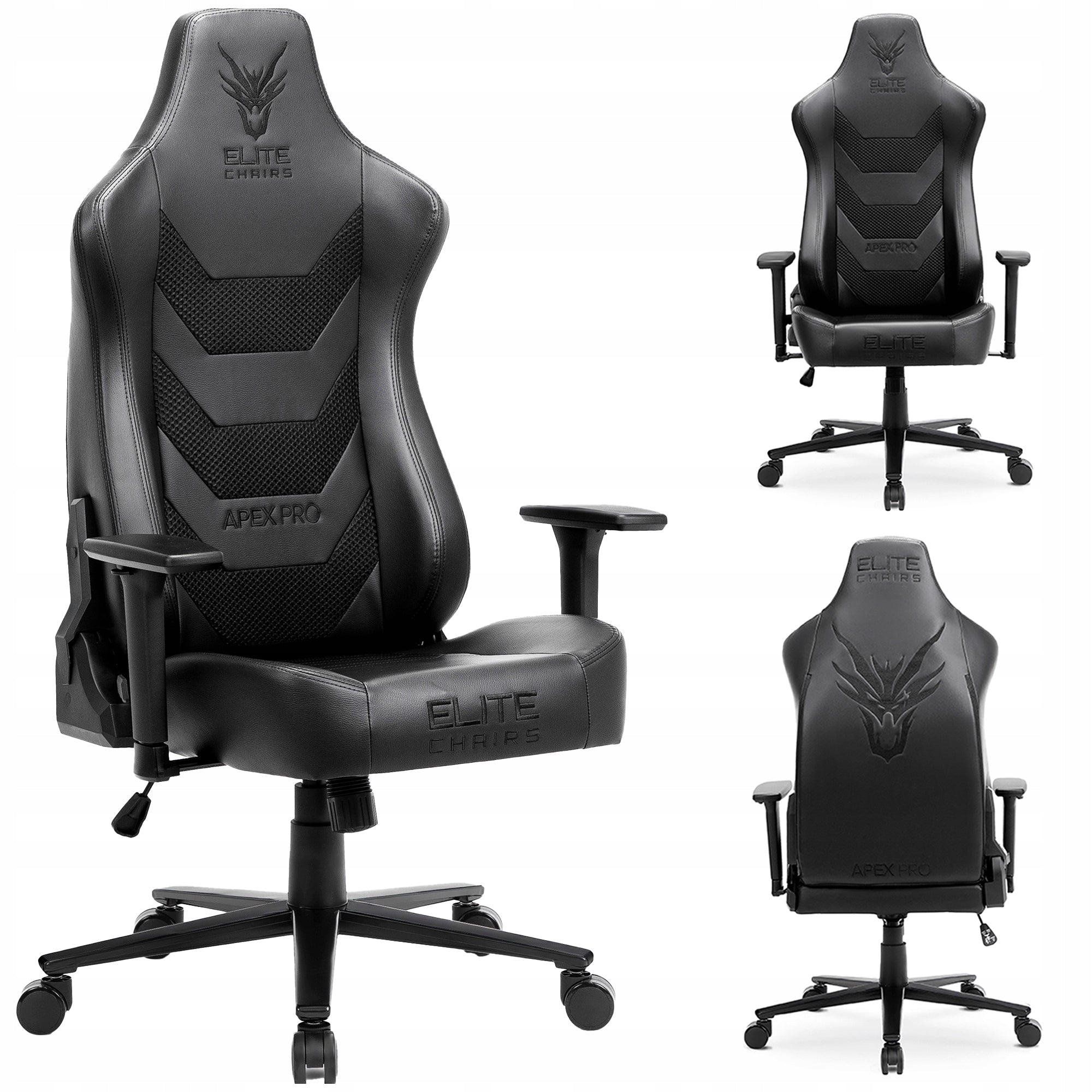 Gaming Office Chair Black Rotating Ergonomic DRAGON APEX Chair
