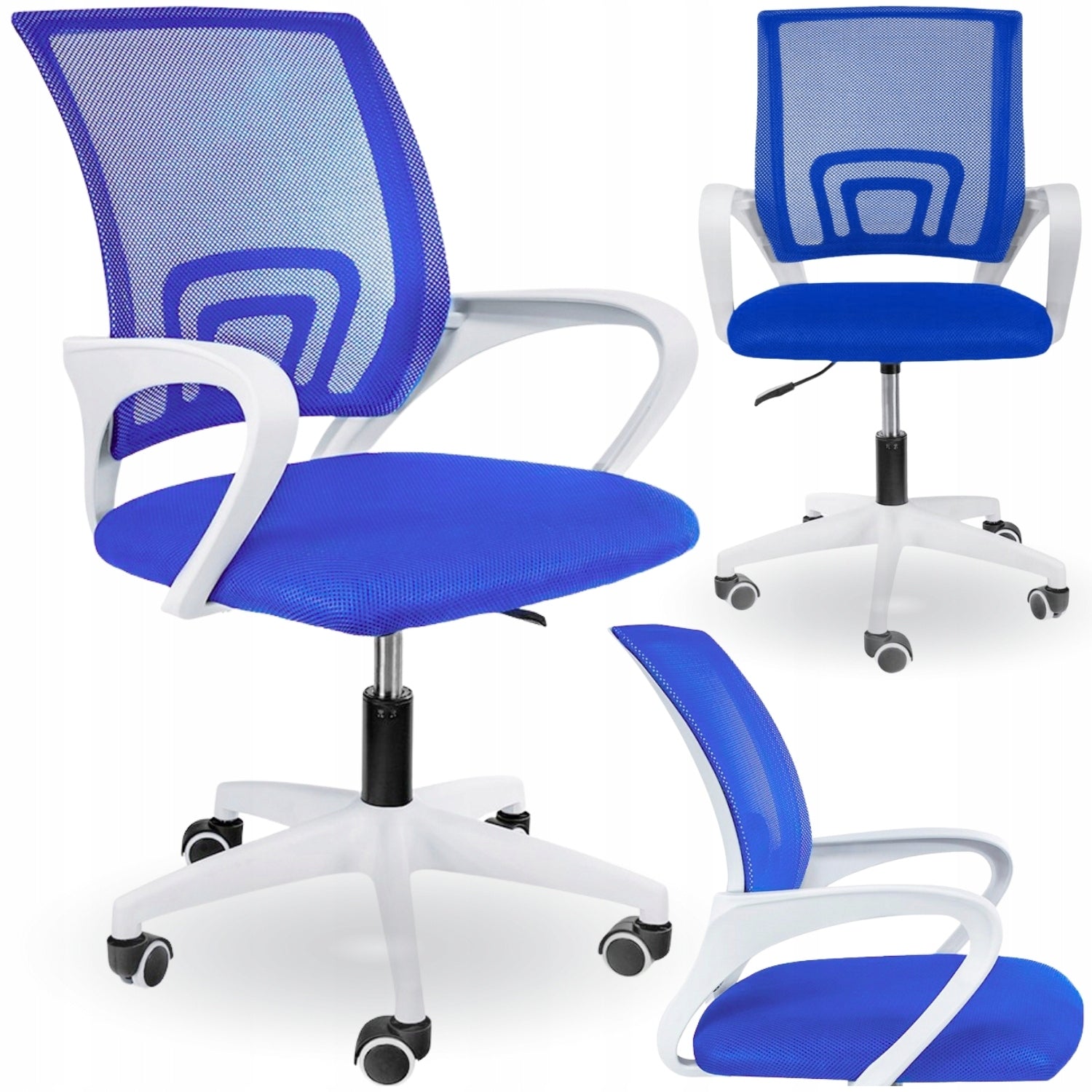 Gaming Office Chair Swivel Office Chair Blue Adjustable