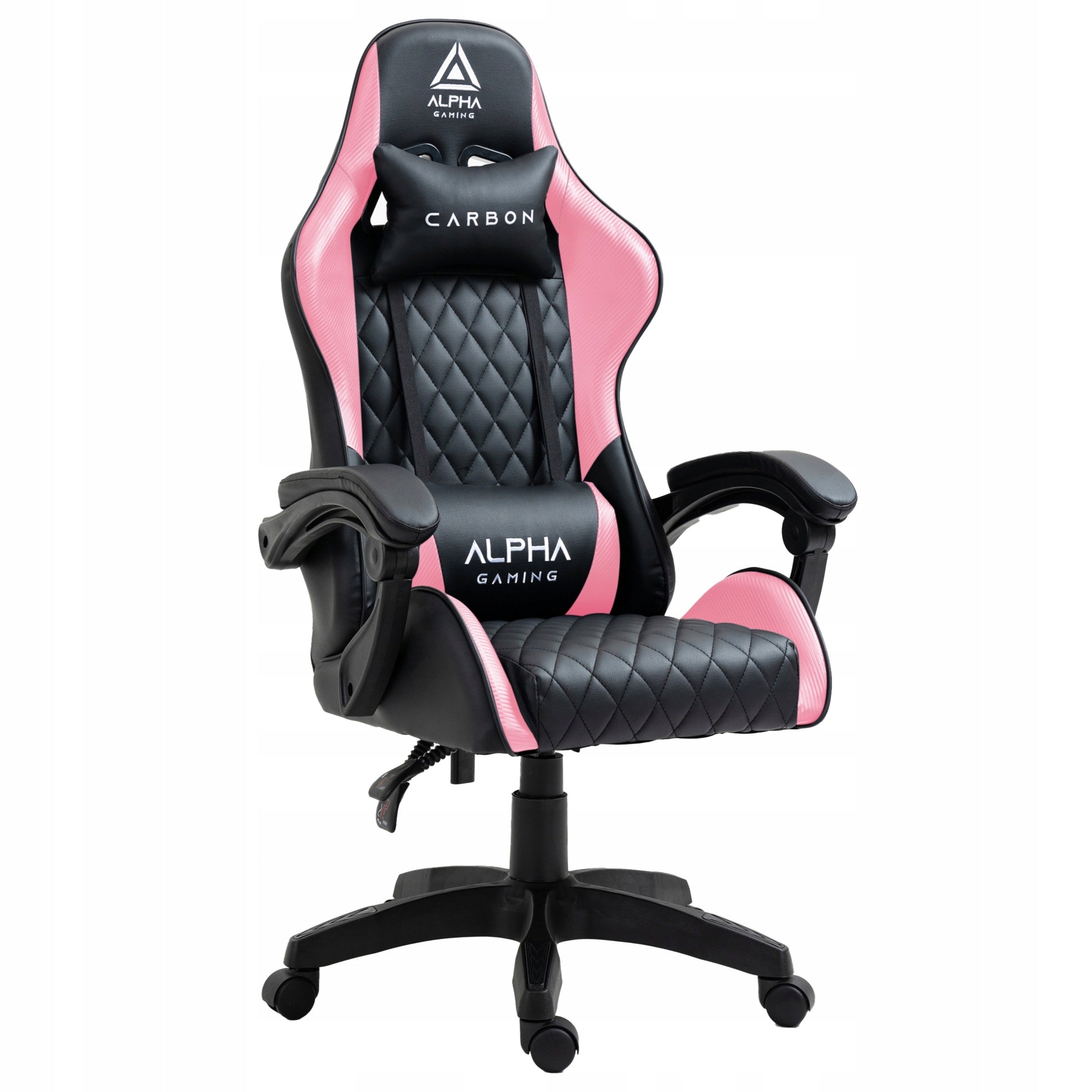 Gaming chair ALPHA office gaming chair swivel bucket pink Packaging status original