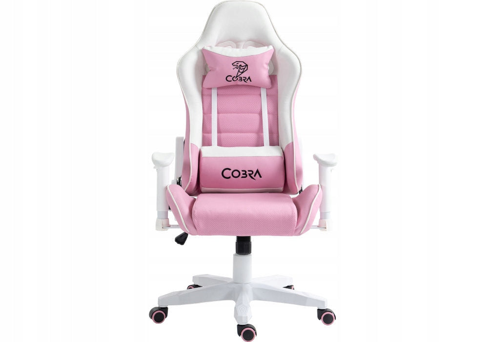 Gaming chair COBRA Rebel CR203 Pink and white Manufacturer code CR203