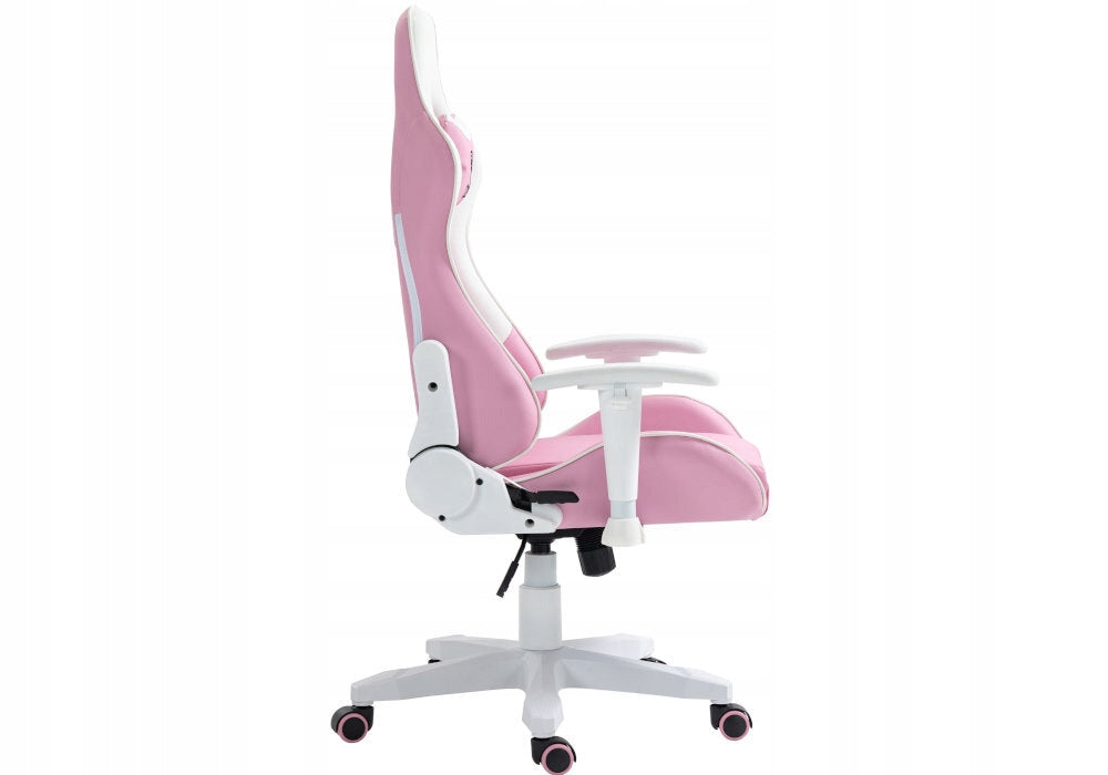 Gaming chair COBRA Rebel CR203 Pink and white Maximum seat height 50 cm