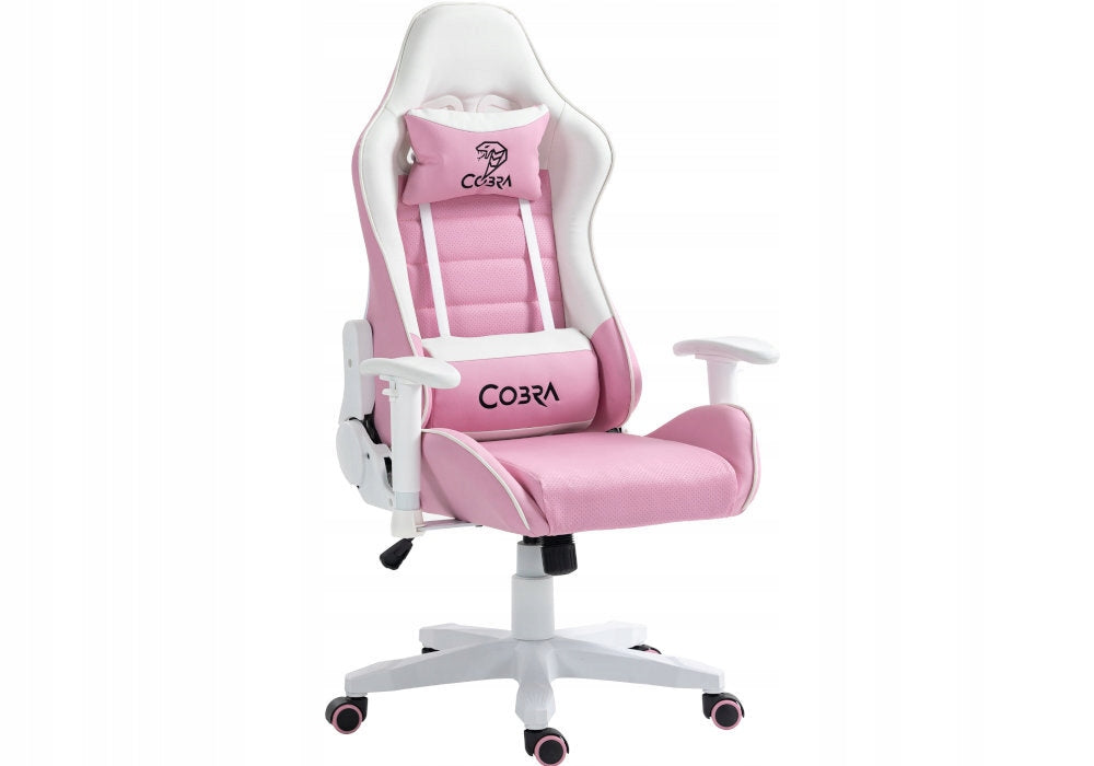 Gaming chair COBRA Rebel CR203 Pink and white Model CR203