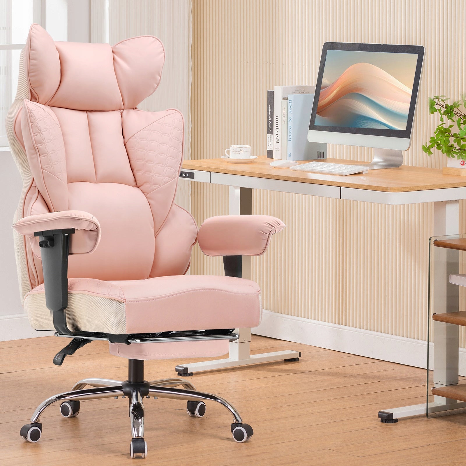 Gaming chair Comhoma Wide seat, spring-loaded faux leather support EAN (GTIN) 4255764505308