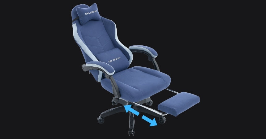 Gaming chair DELAGEAR G 325 dark blue office swivel chair Furniture width 62 cm