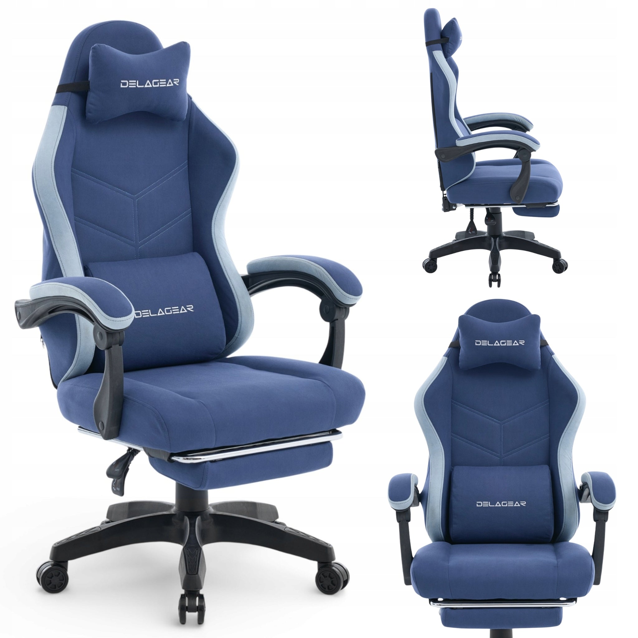Gaming chair DELAGEAR G 325 dark blue office swivel chair Packaging status original