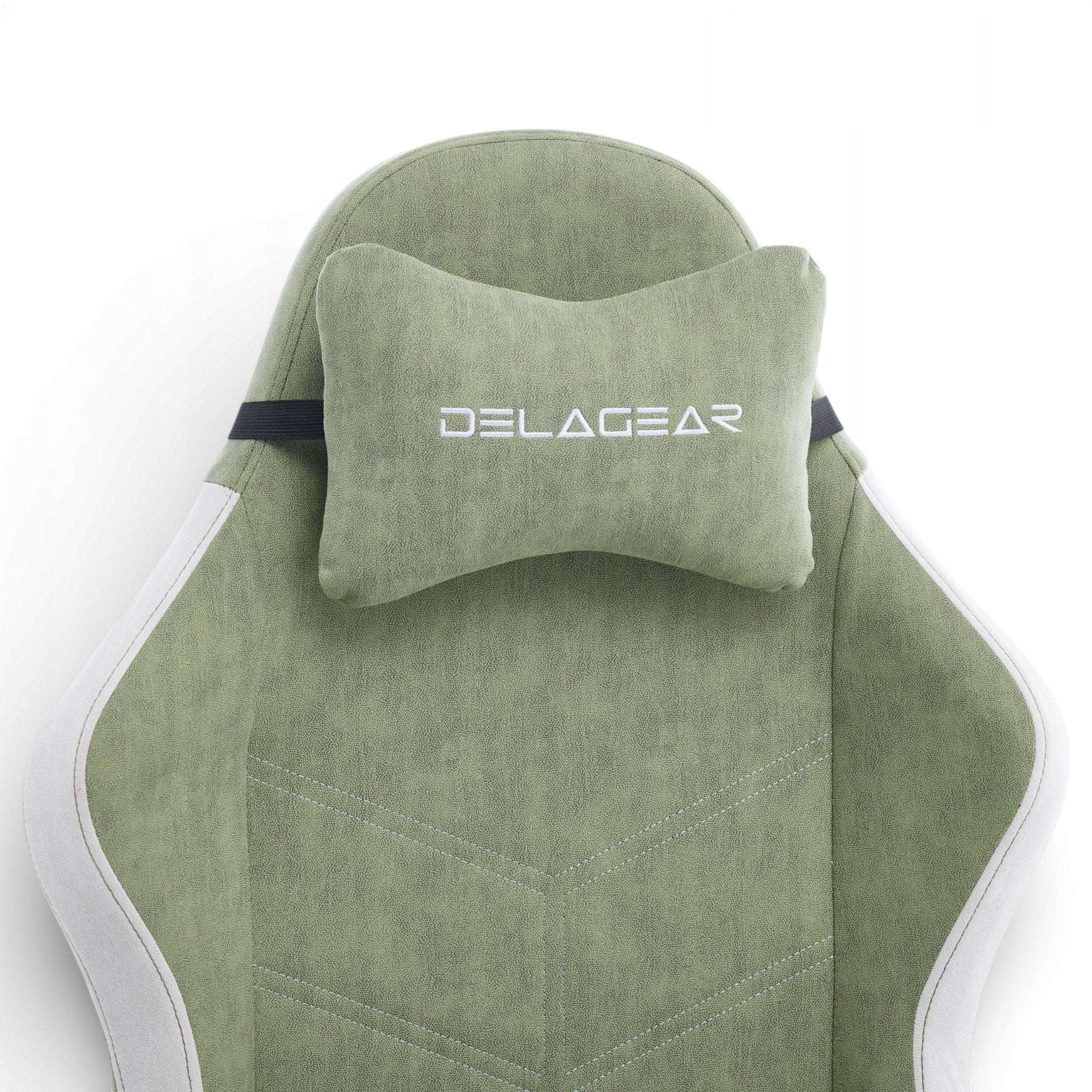 Gaming chair DELAGEAR G 325 green material swivel office chair Furniture height 130 cm
