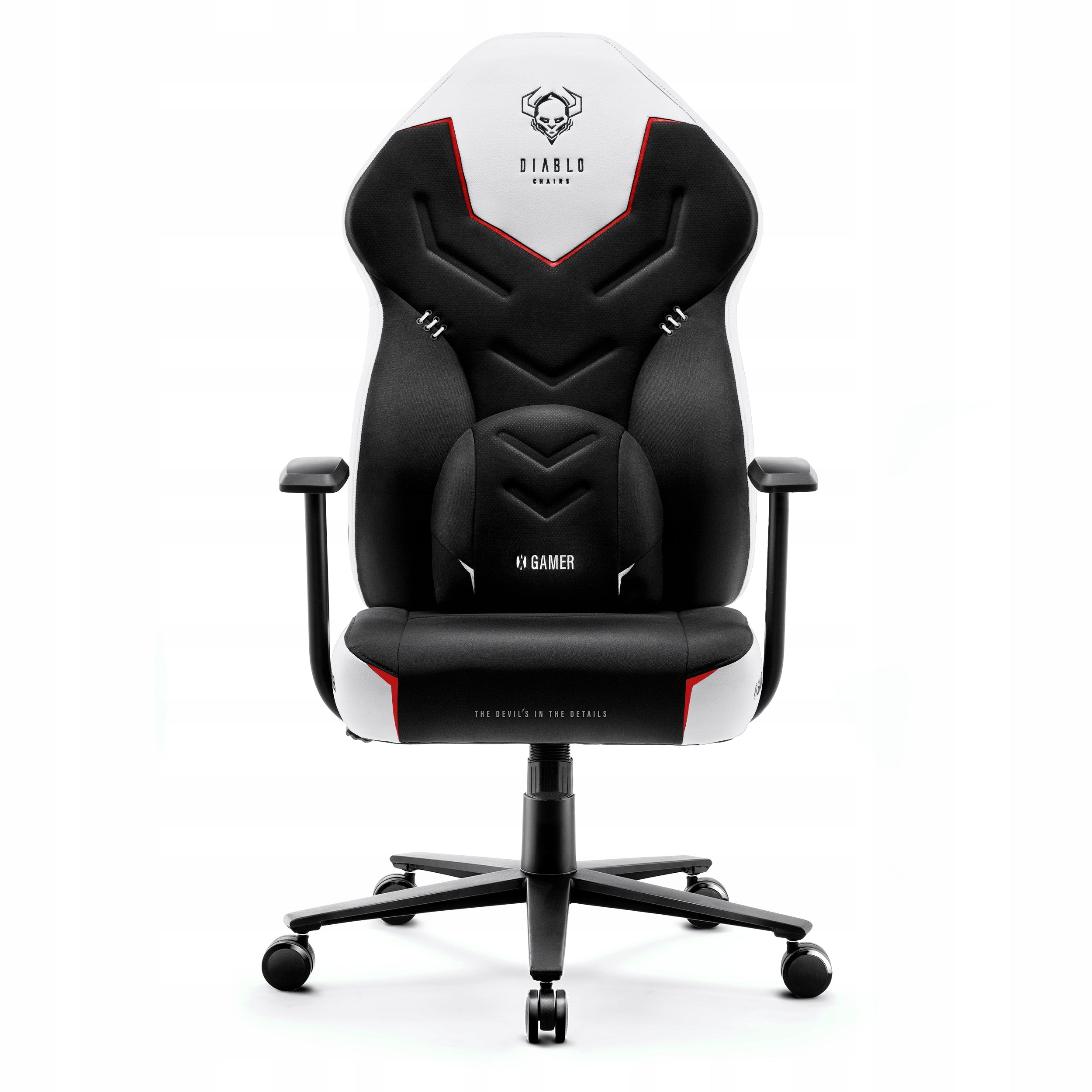 Gaming chair Diablo Chairs X-Gamer 2.0 Normal Size fabric black Manufacturer code X-GAMERSW