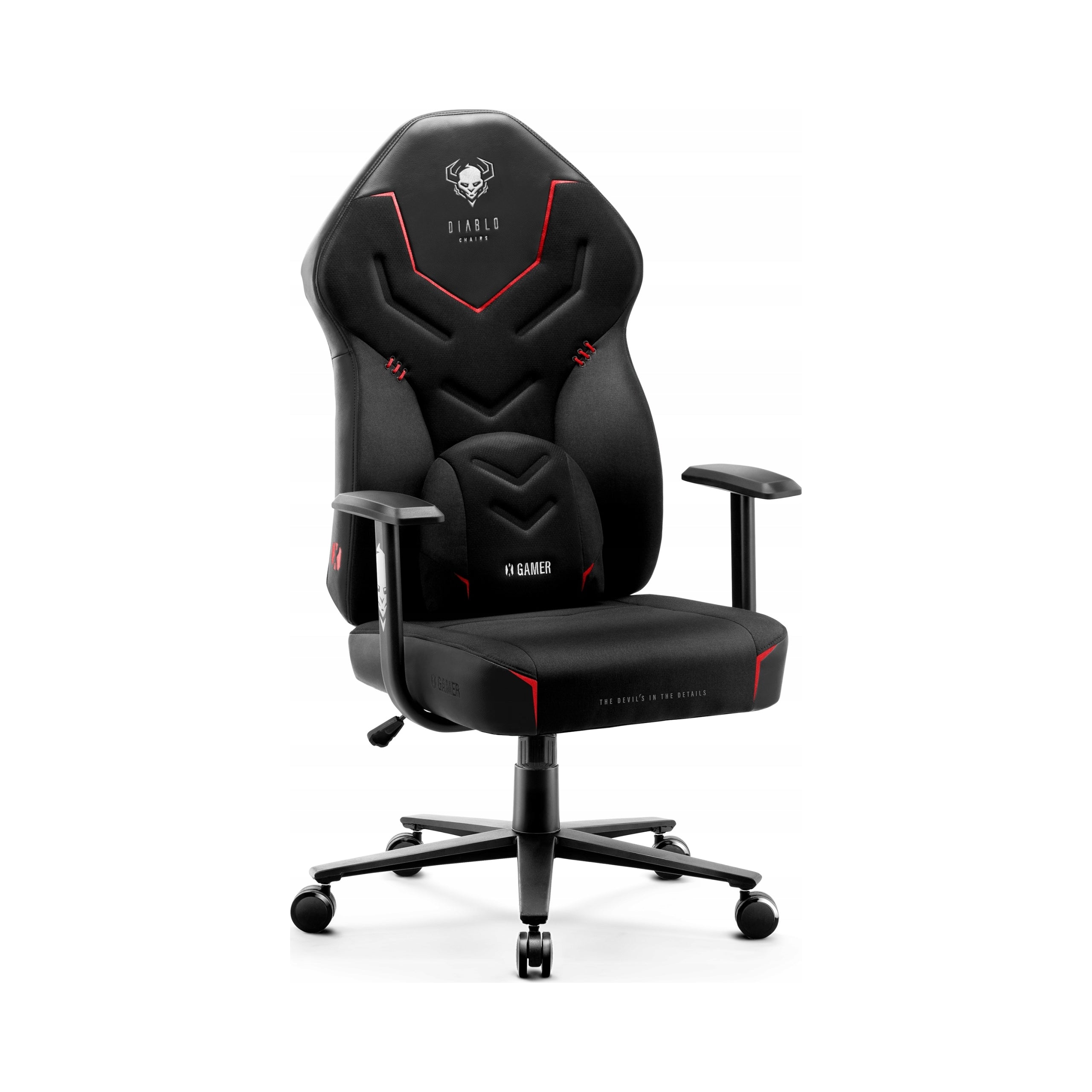 Gaming chair Diablo Chairs X-Gamer 2.0 Normal Size fabric black