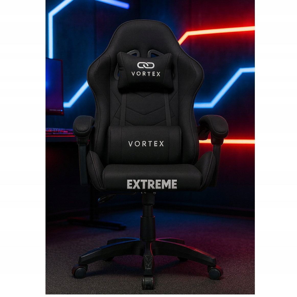 Gaming chair EXTREME Vortex black/black Maximum seat height 53 cm