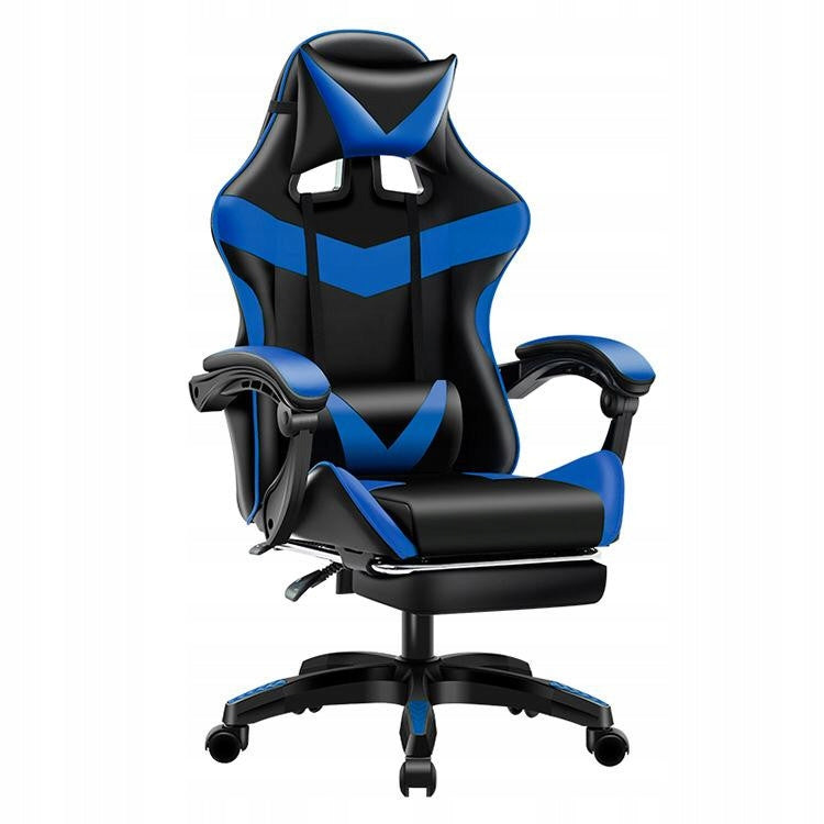 Gaming chair Games blue/black swivel office chair + massage