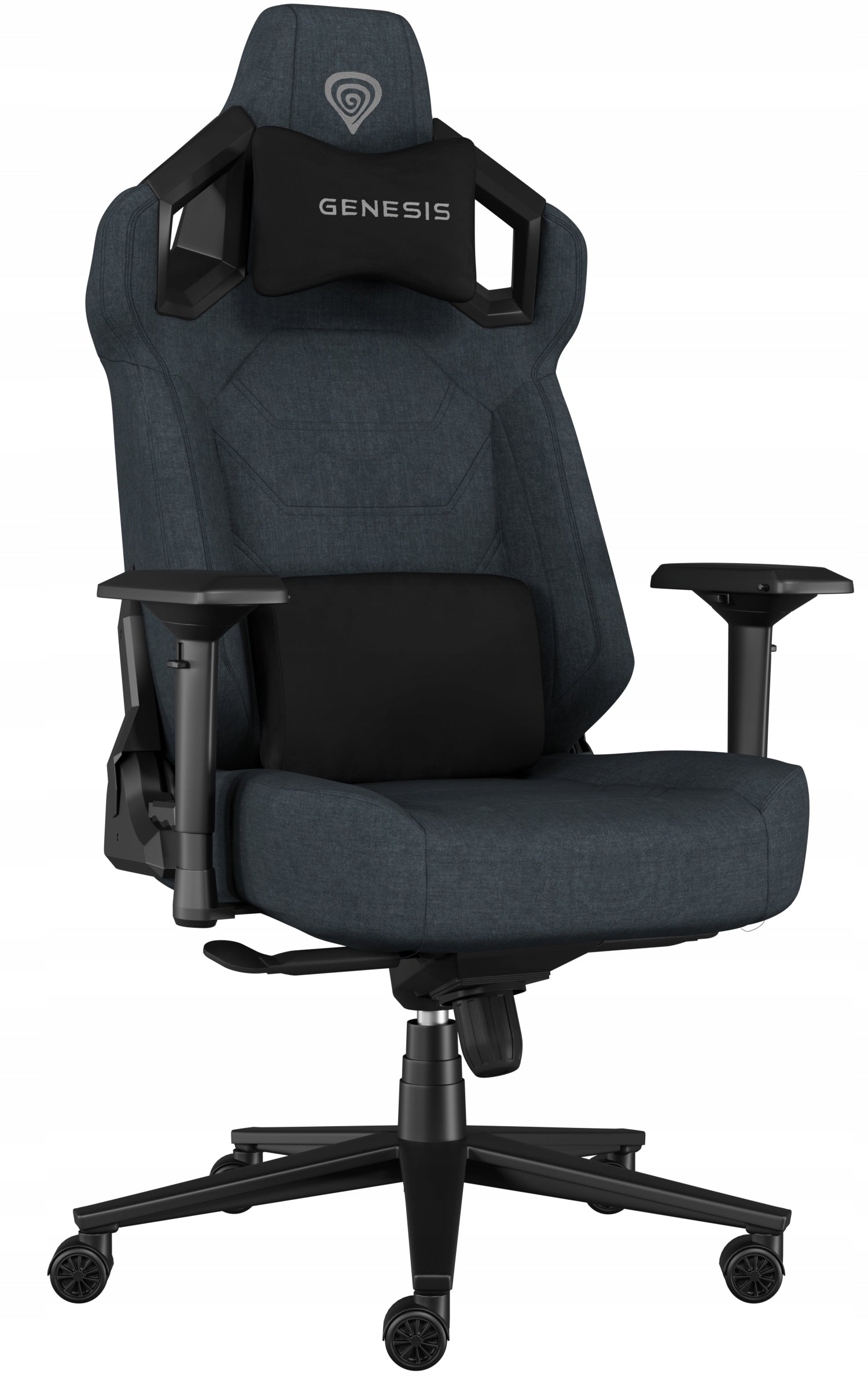 Gaming chair Genesis NITRO 800 grey fabric black - grey wr1 Furniture height 136 cm