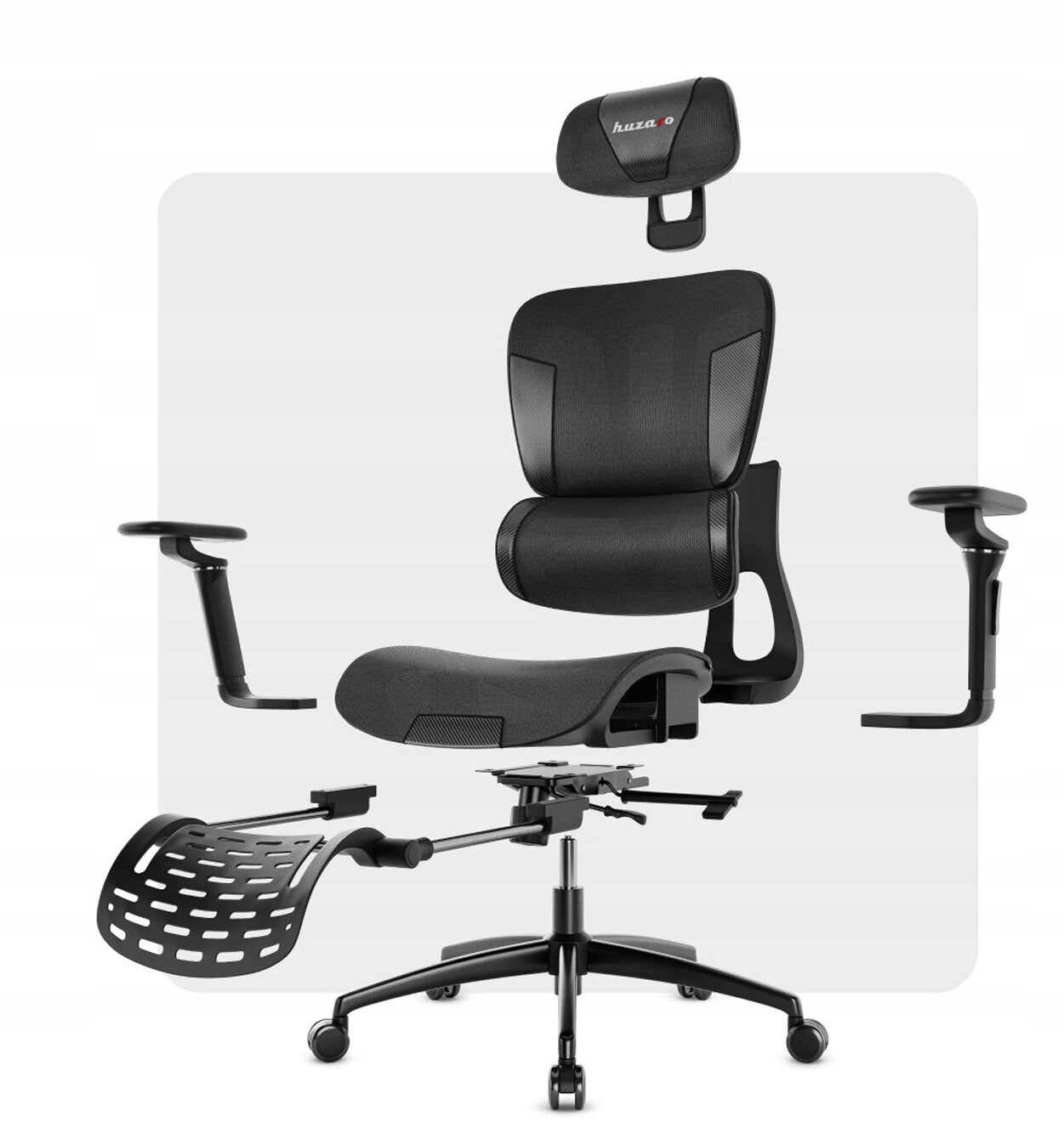 Gaming chair HUZARO Combat 7.9 Black Furniture width 70 cm