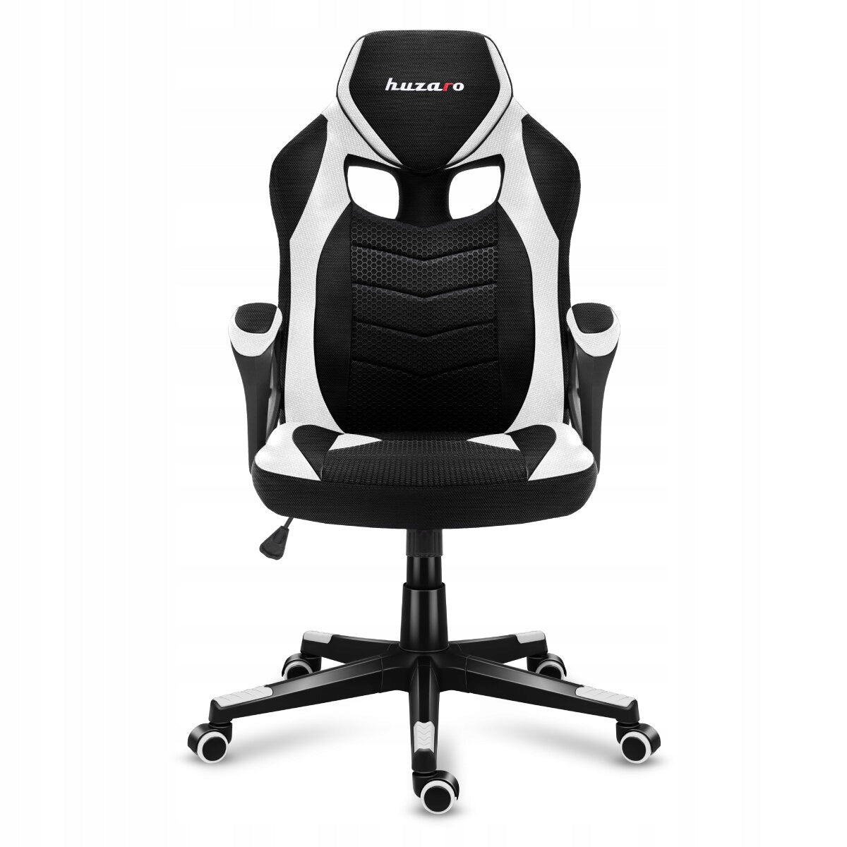 Gaming chair HUZARO Force 2.5 White Upholstery color black and white