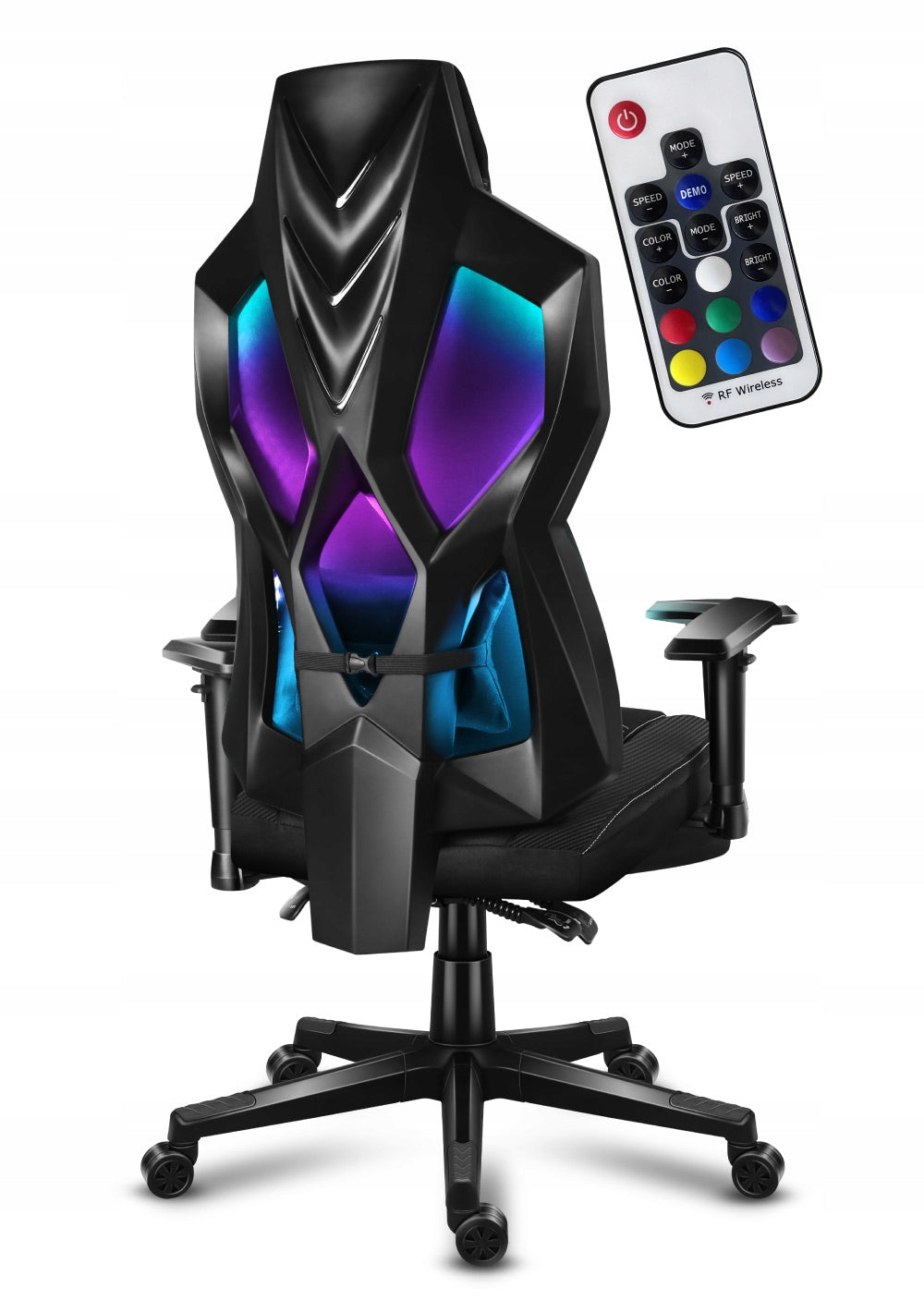 Gaming chair Huzaro Combat 6.2 RGB fabric black Manufacturer code HZ - Combat 6.2 RGB