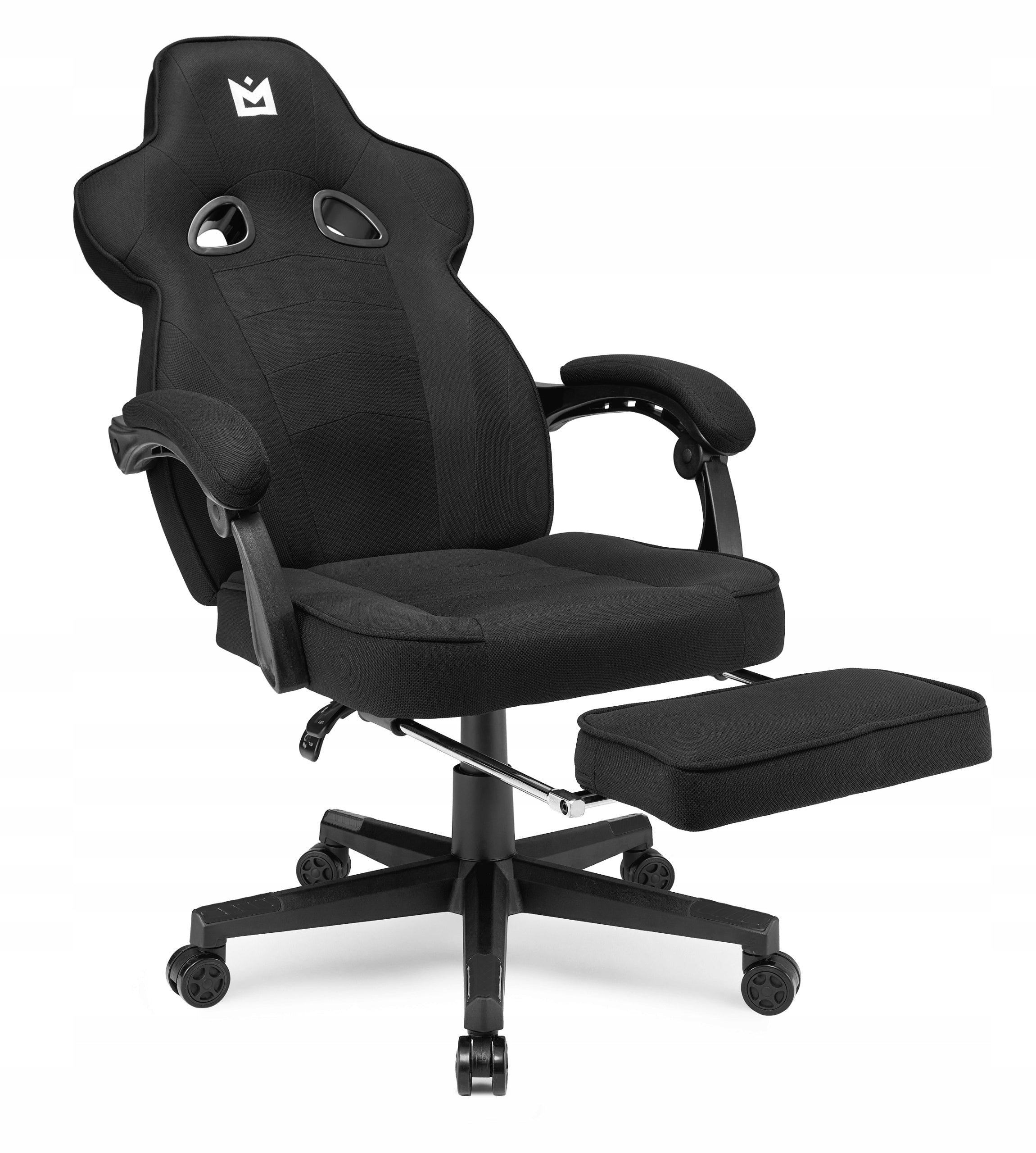 Gaming chair IMBA seat Emperor fabric black Furniture height 130 cm