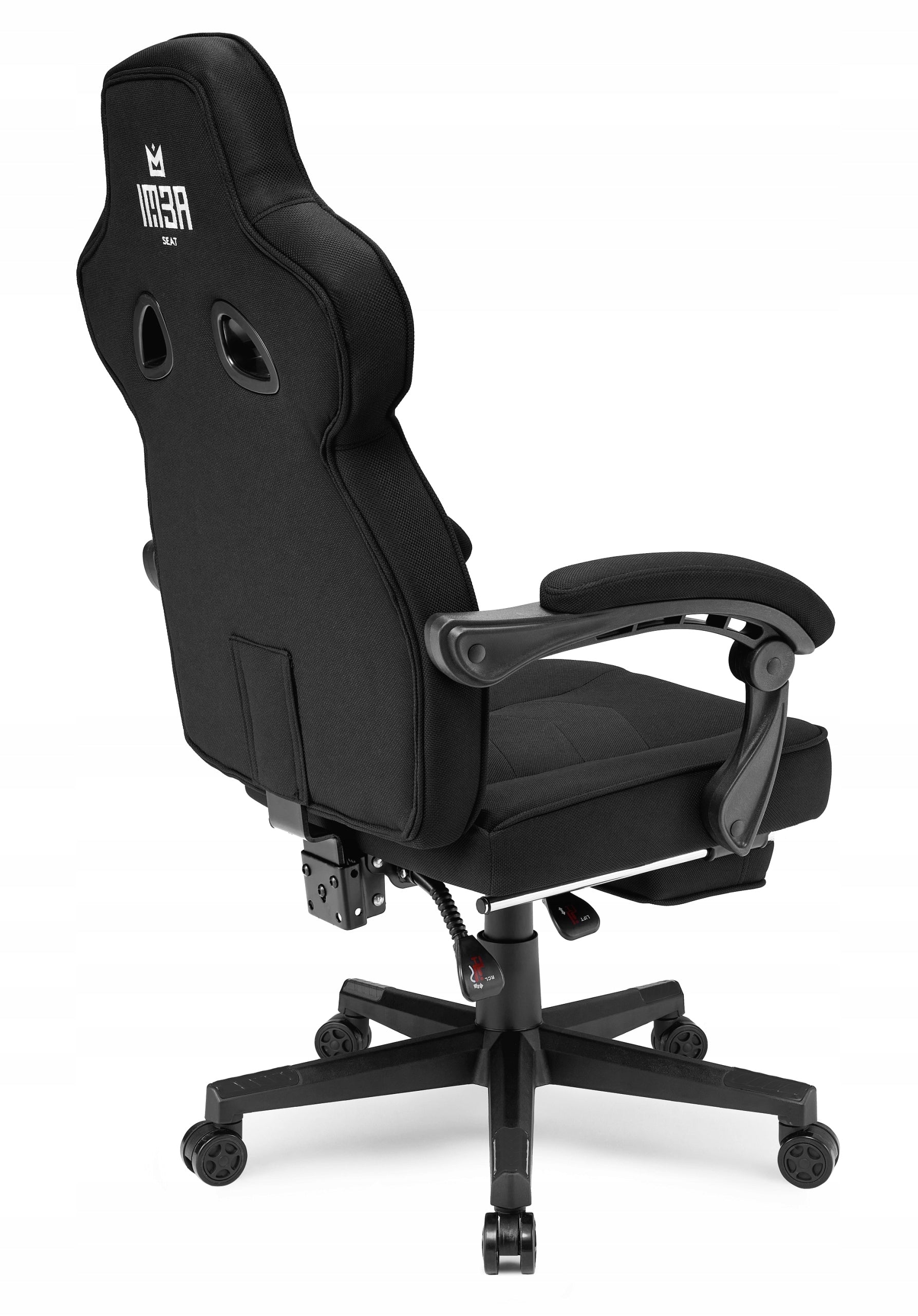Gaming chair IMBA seat Emperor fabric black Model Emperor