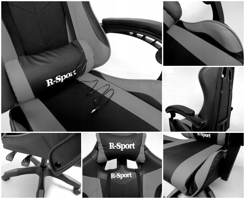 Gaming chair K3 R-Sport for player + massager Furniture height 123 cm