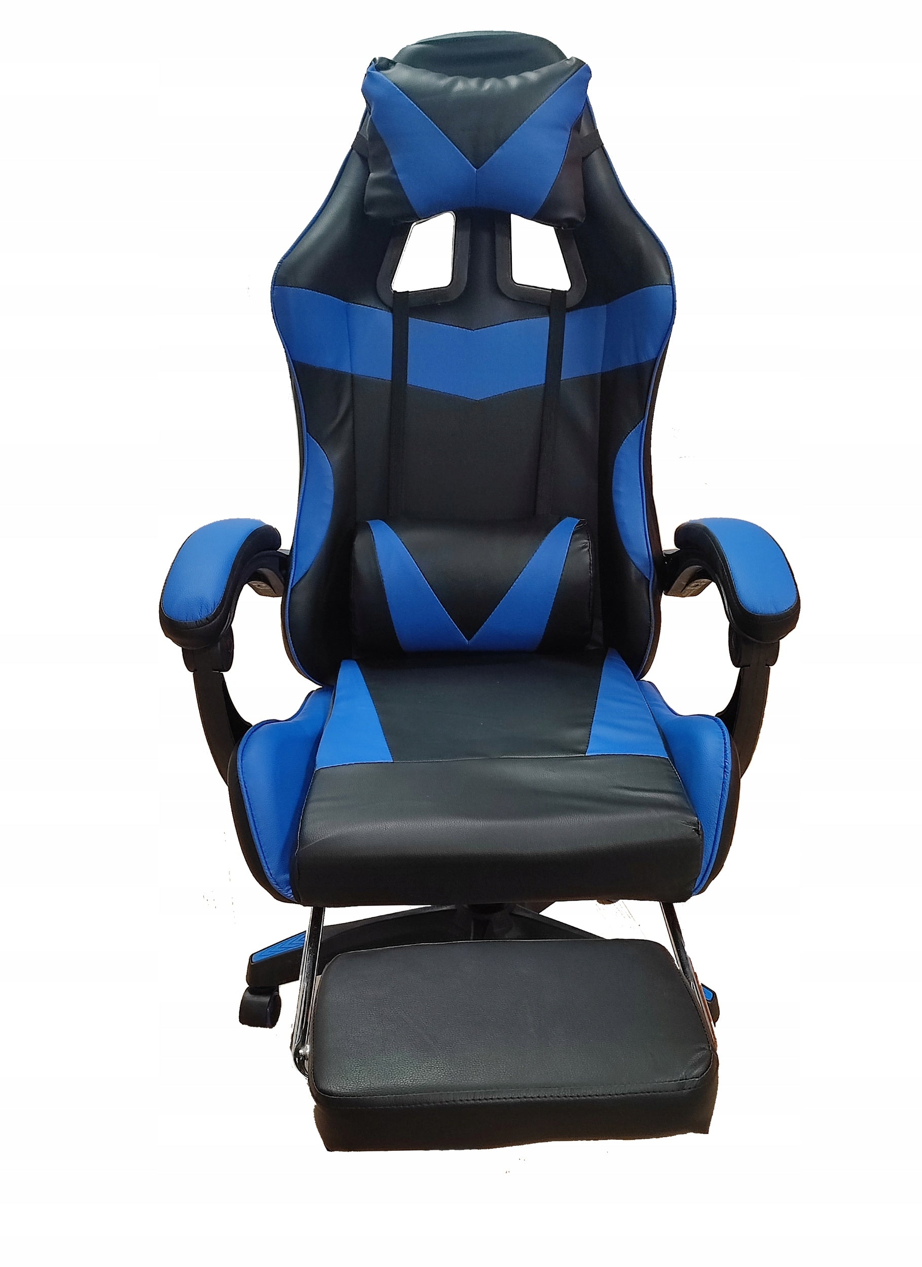 Gaming chair Plusgum TS-046A faux leather black-blue Brand no brand