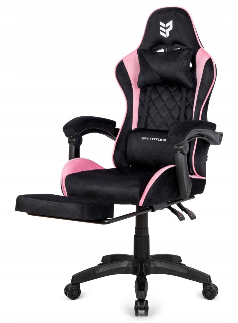 Gaming chair swivel player footrest velour for desk breathable XL Manufacturer code 5906361482545