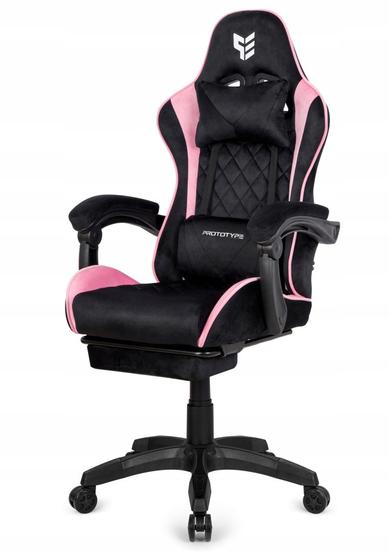 Gaming chair swivel player footrest velour for desk breathable XL Packaging status original