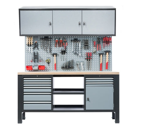 Garage Furniture Set, Workshop Salt Metal Hanging Cabinet
