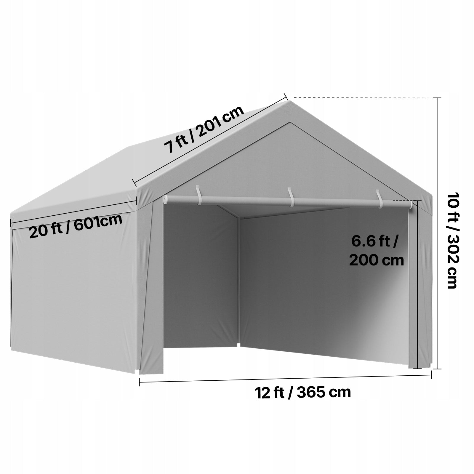 Garage Tent 365x609CM Portable Garage Tent For Car Window Manufacturer no brand