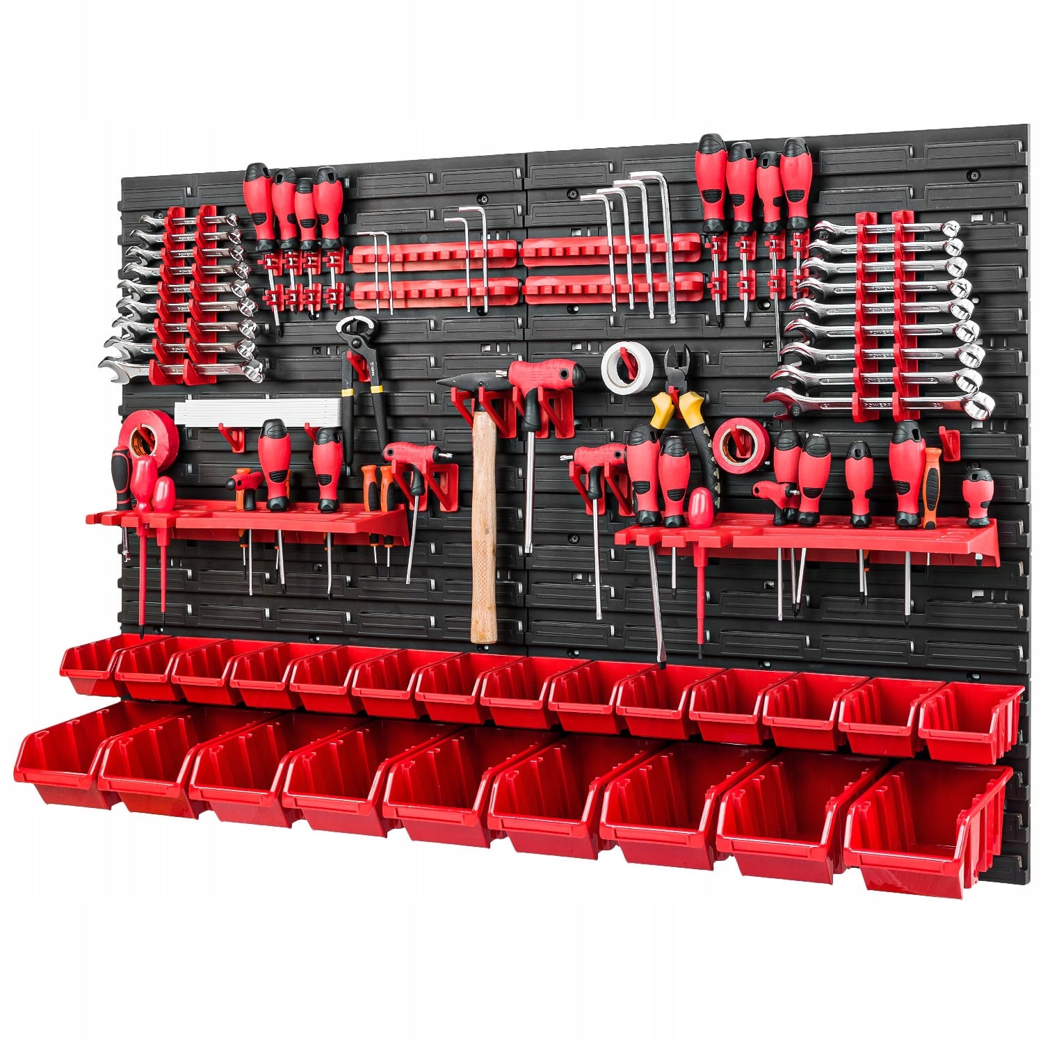 Garage Tool Board Containers and Handles