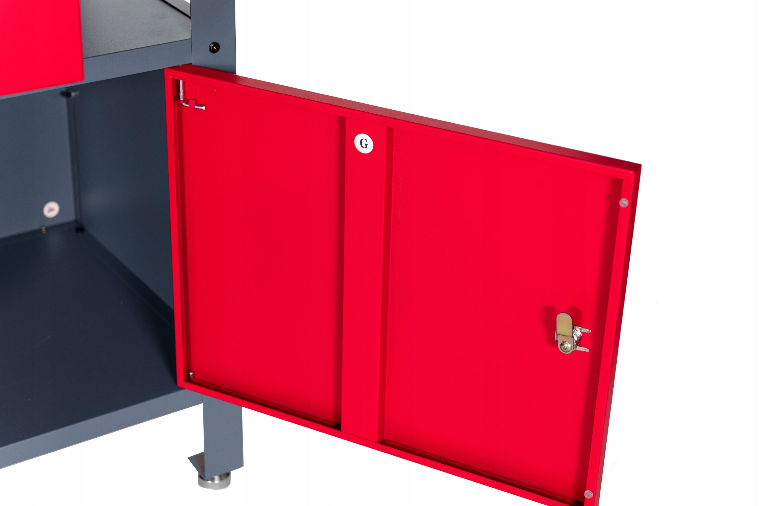 Garage Workbench for Tools Anthracite-Red Premium Product depth 60 cm