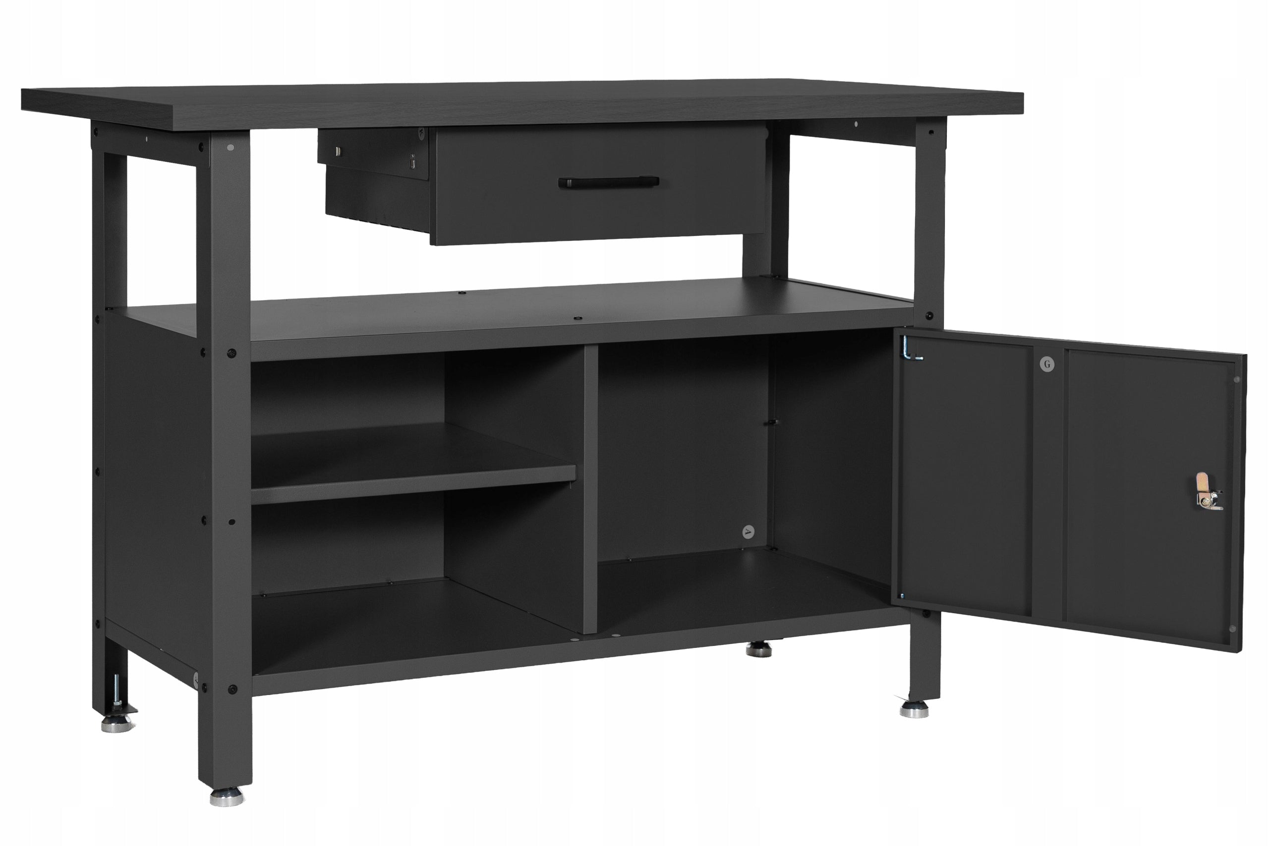 Garage Workbench for Tools Black Premium Product width 120 cm