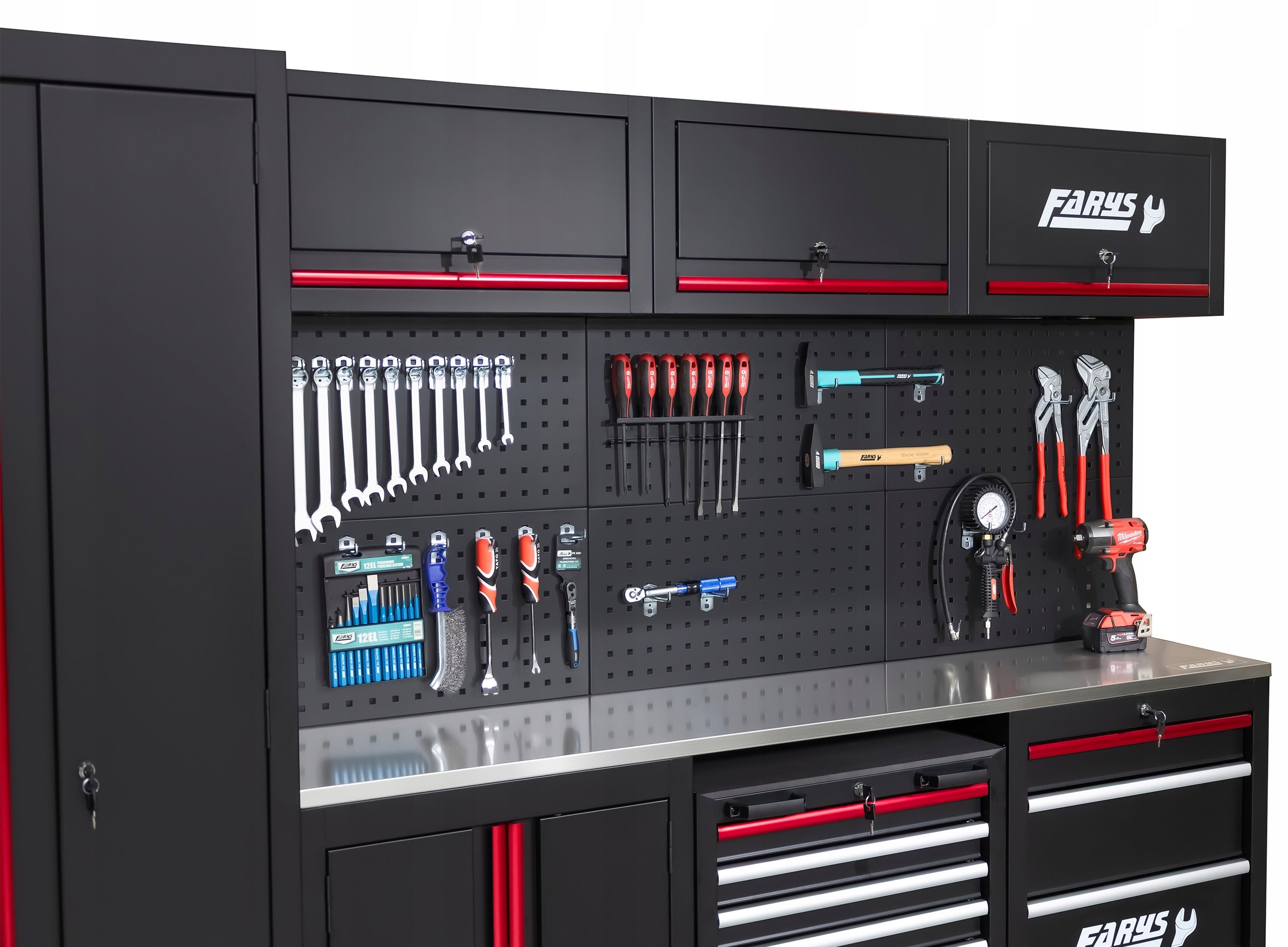 Garage furniture Workshop shelving unit for garage metal FR4113M hooks FREEBIE Product depth 46 cm