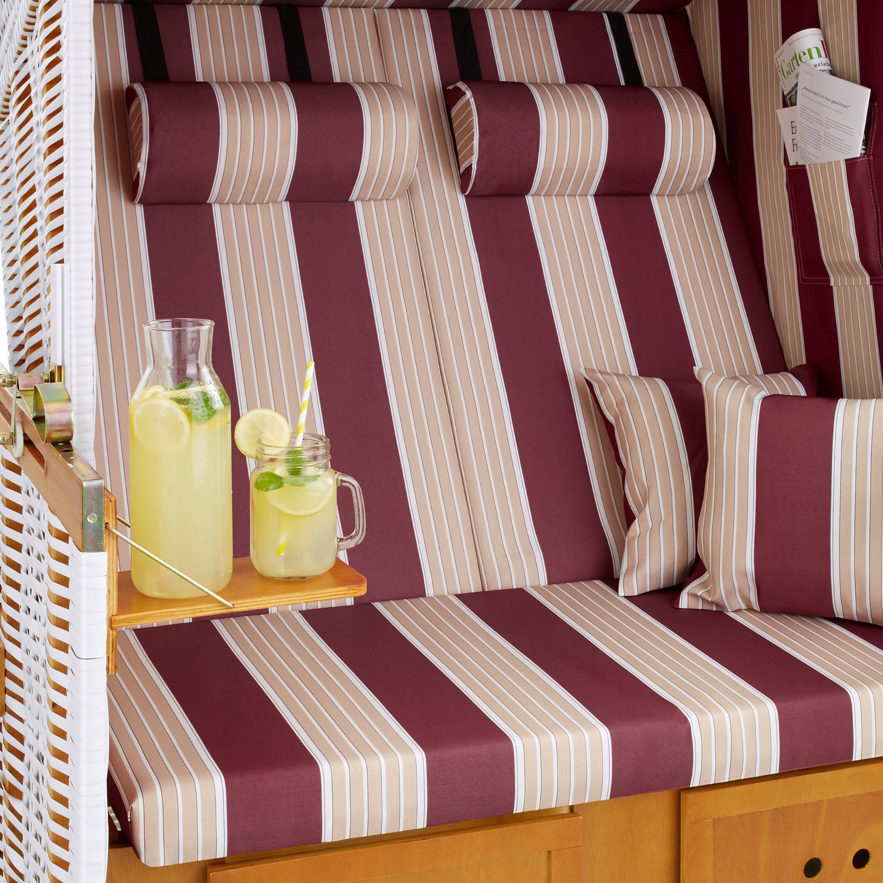 Garden Beach Basket with Cover Kind Other