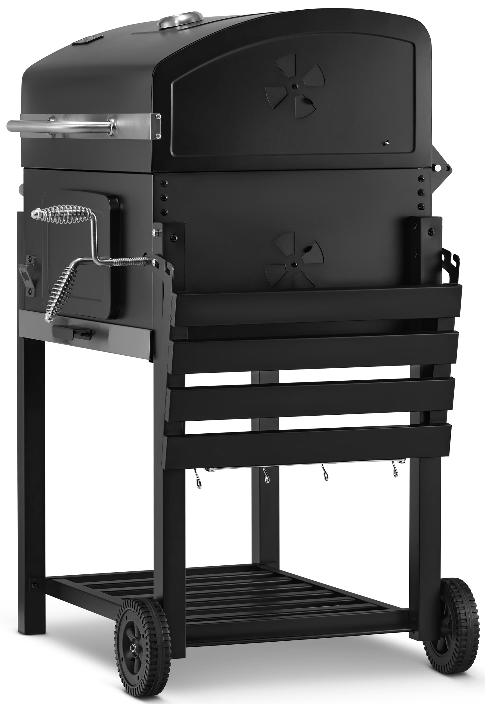 Garden CHARCOAL GRILL GRÖNER thermometer LARGE CAST IRON GRATE 57x42cm +FREEBIES Grill height 104 cm