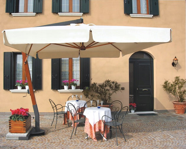 Garden Cantilever Umbrella 3x4 m XL Windproof HoReCa Manufacturer code 013