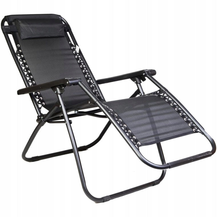 Garden Chair BS69 Black For Beach Terrace Balcony For Garden Comfortable Kind sunbed