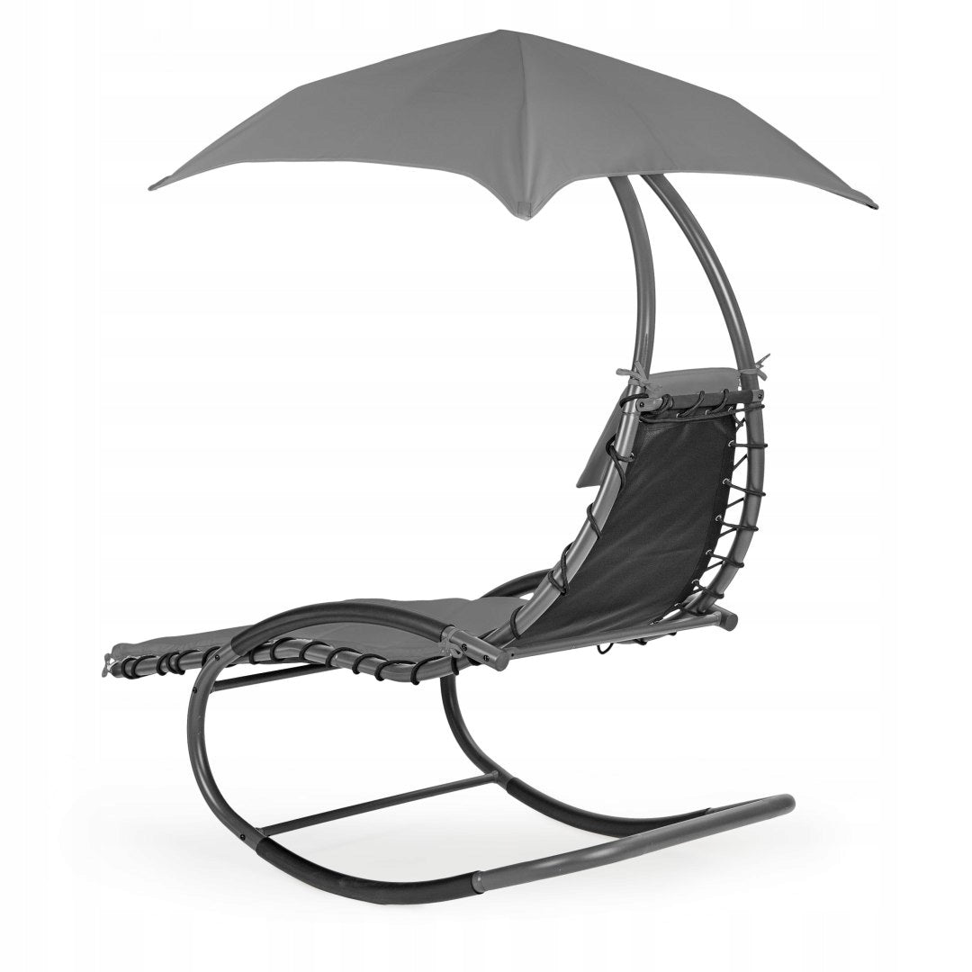 Garden Chair Sun Lounger Rocking Garden Hammock Grey Terrace Garden Frame material metal