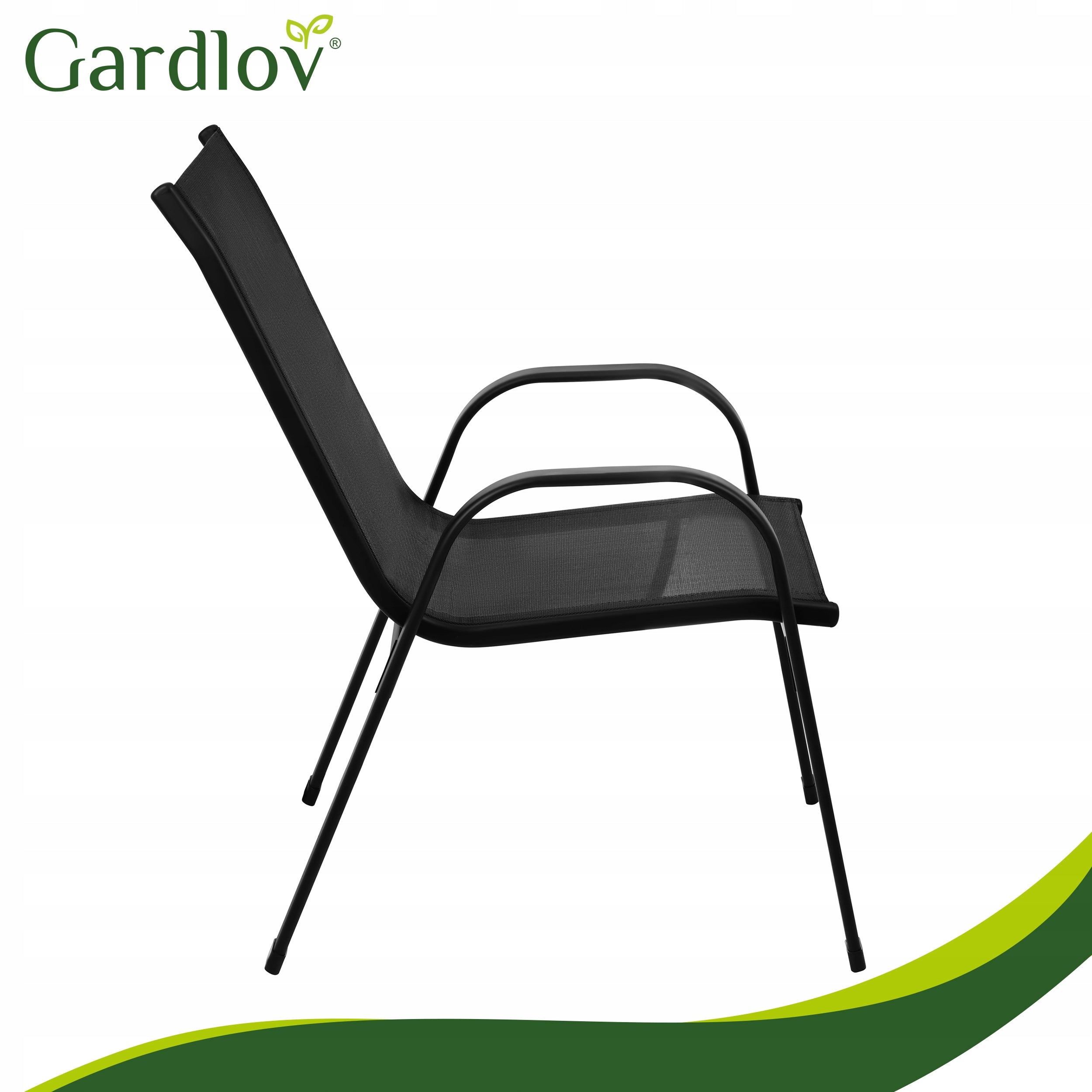 Garden Chairs Set for Terrace Balcony Garden 4 x Metal Chair 150kg Product weight with unit packaging 17.9 kg
