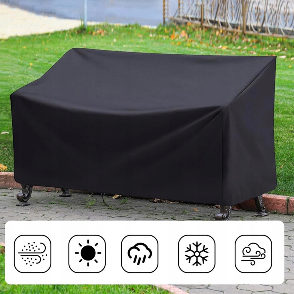 Garden Couch Cover 420D Waterproof Black Product width 66 cm